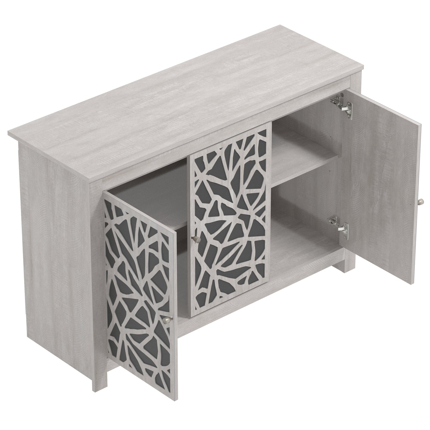 Galano Culbreath 3 Door Sideboard - Dusty Grey Oak