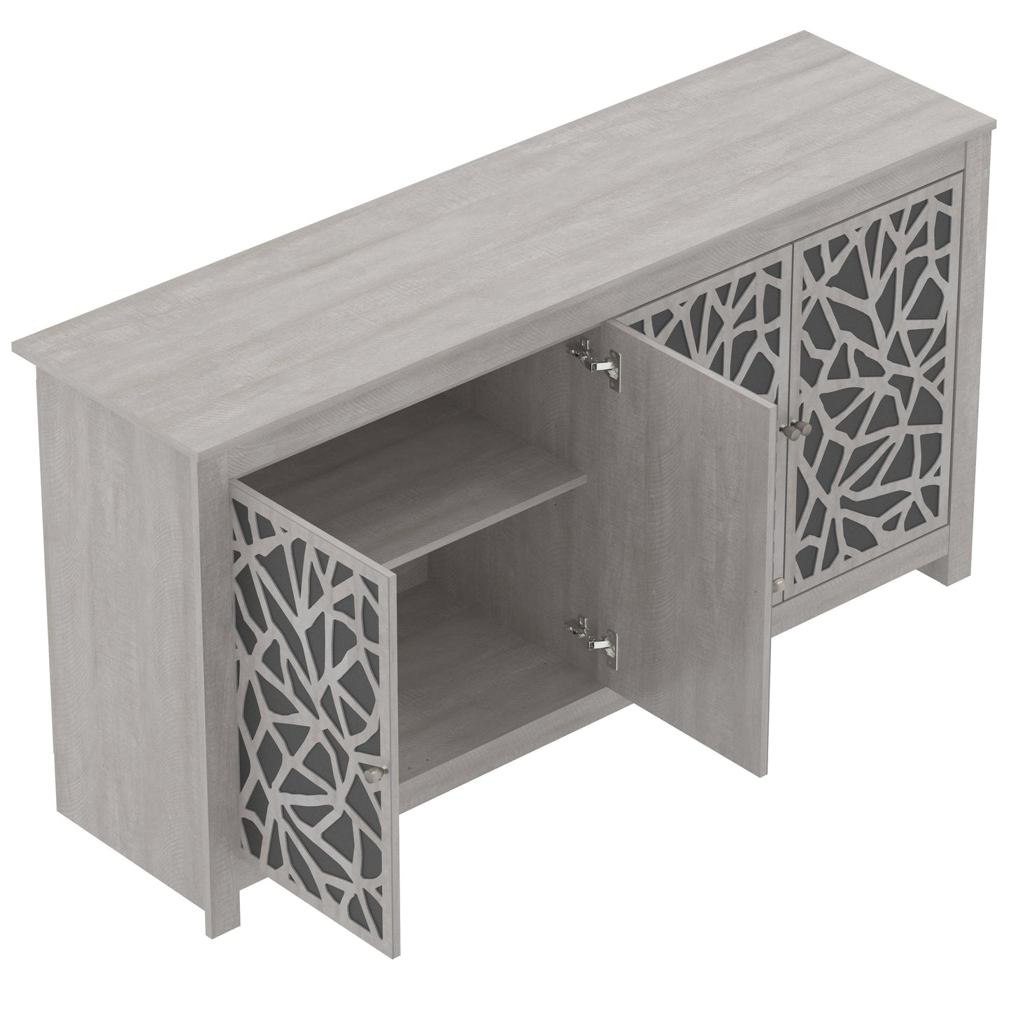 Galano Culbreath 4 Door Sideboard - Dusty Grey Oak