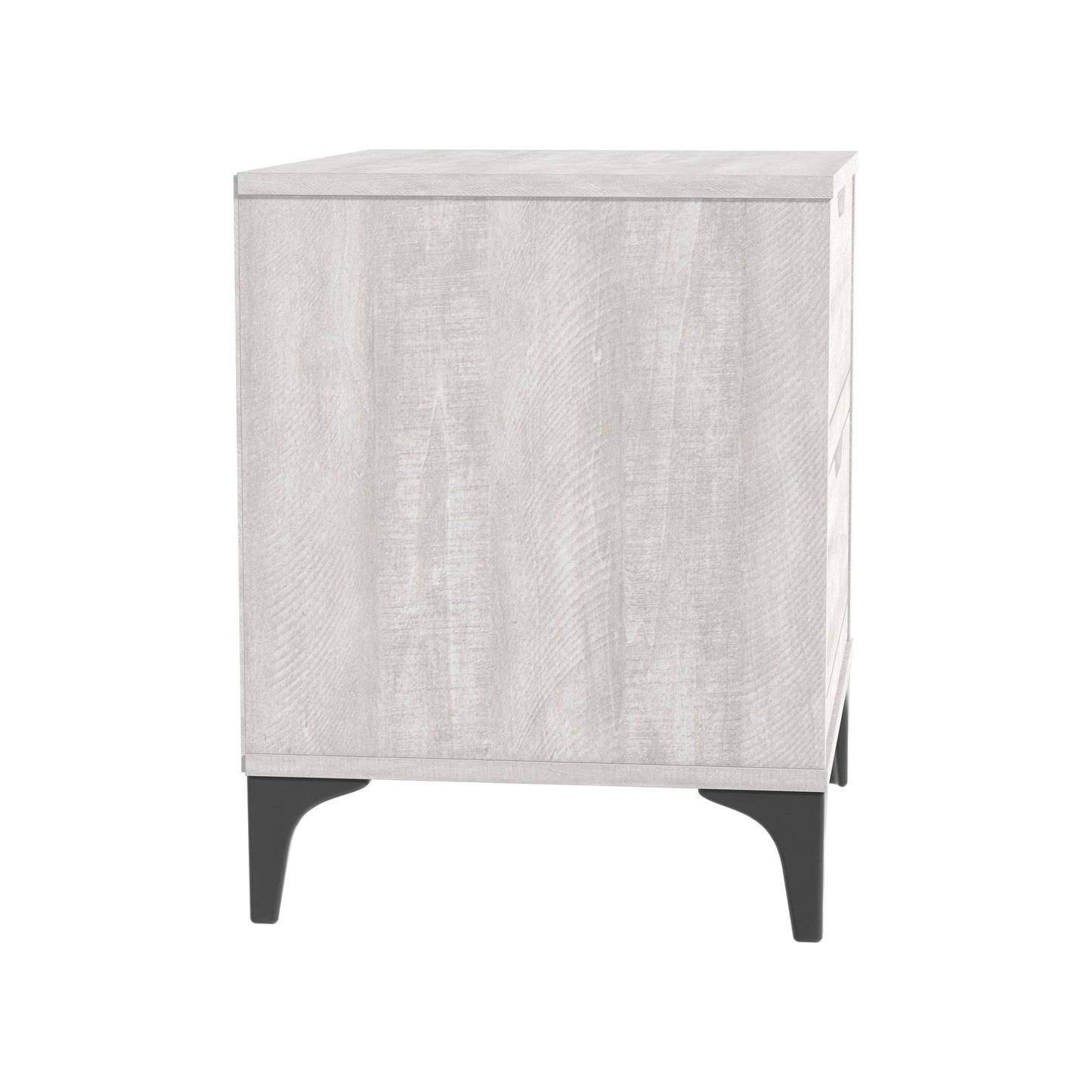 Galano Lilay 2-Drawer Nightstand – Dusty Grey Oak