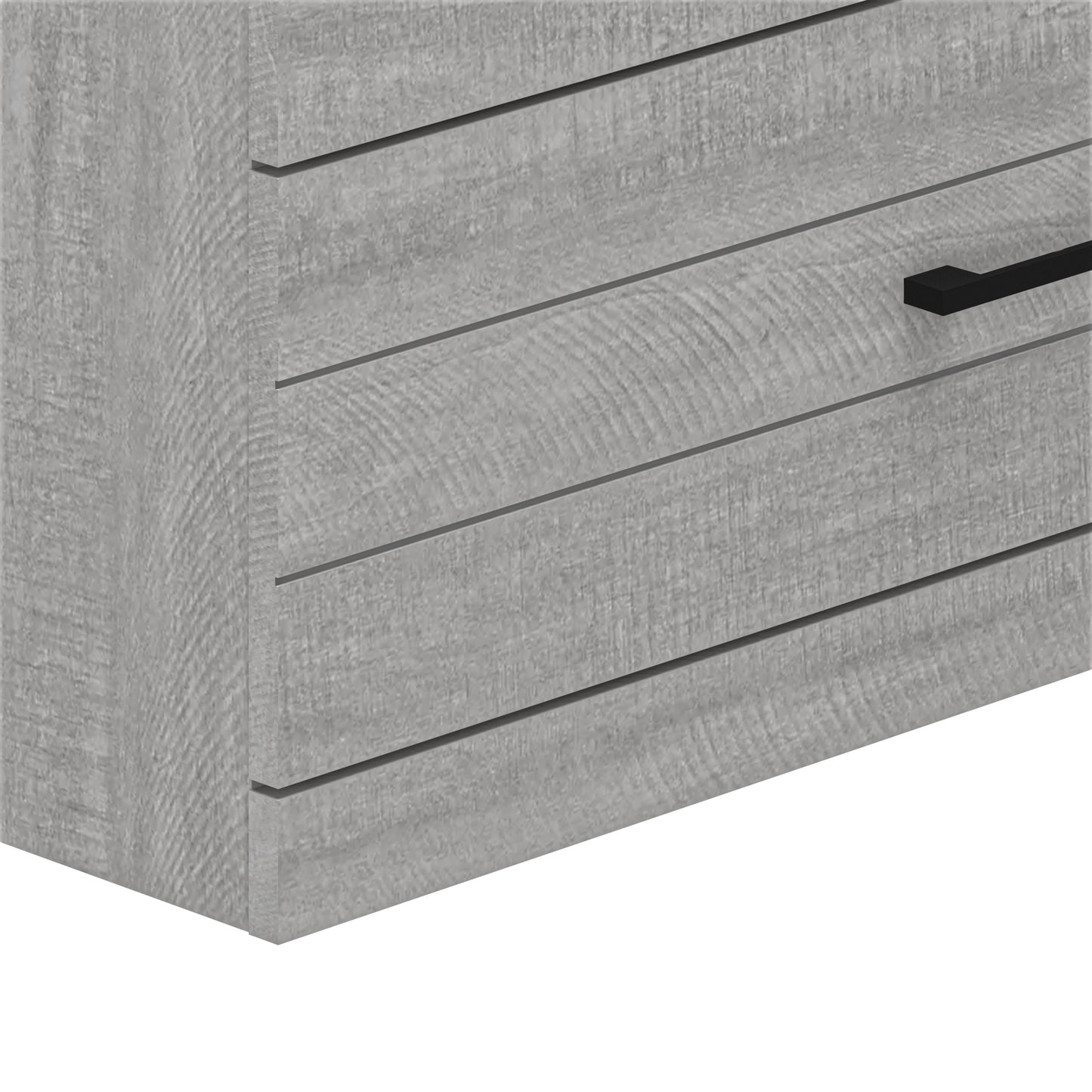 Galano Hamsper 5 Drawer Chest (Interlock) - Dusty Grey Oak