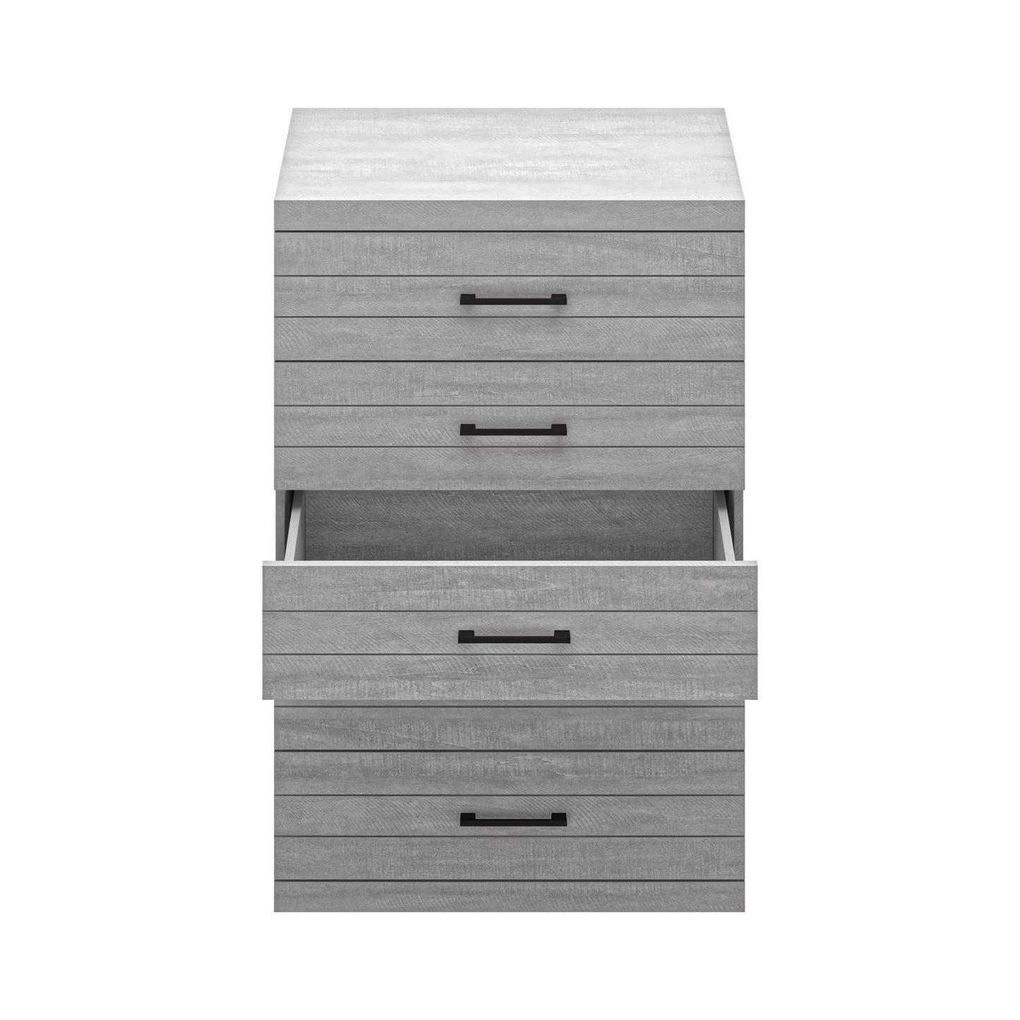 Galano Hamsper 5 Drawer Chest (Interlock) - Dusty Grey Oak