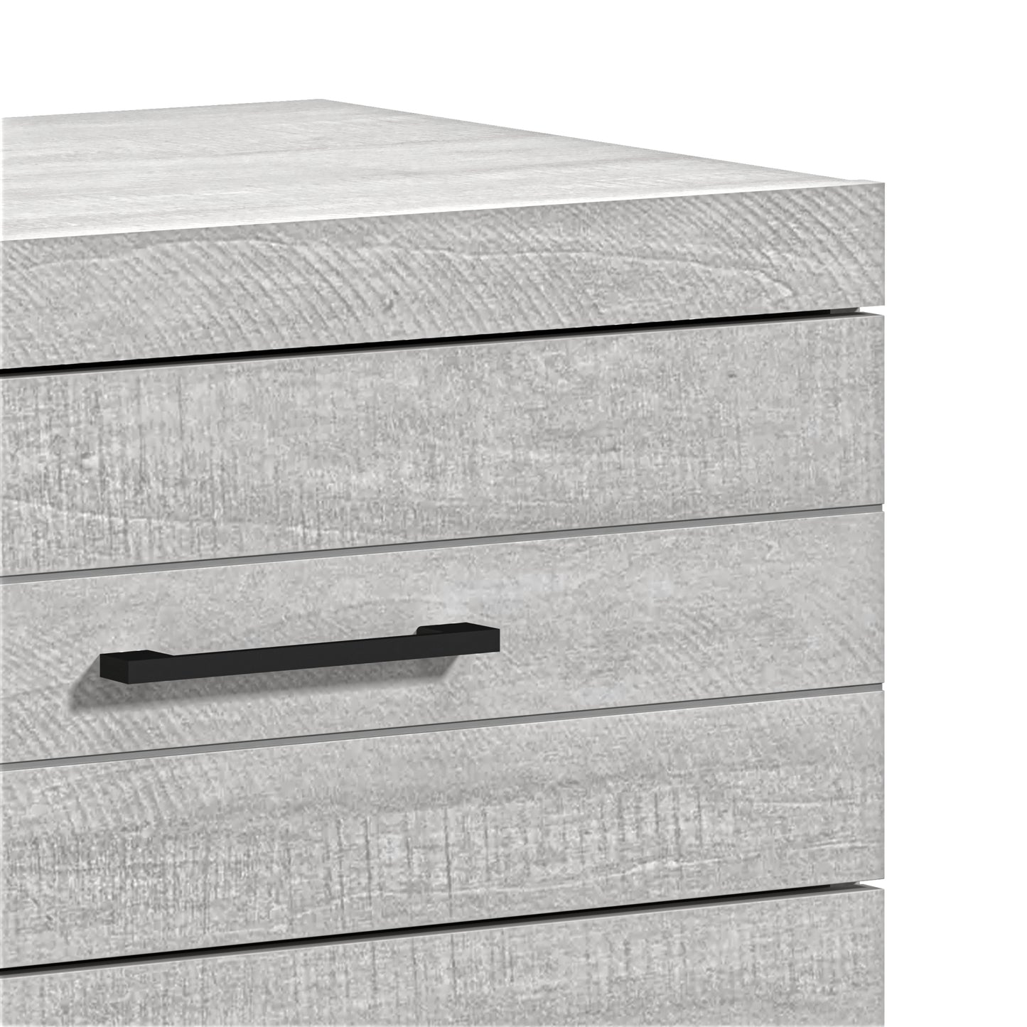 Galano Hamsper 6 Drawer Dresser (Interlock) - Dusty Grey Oak