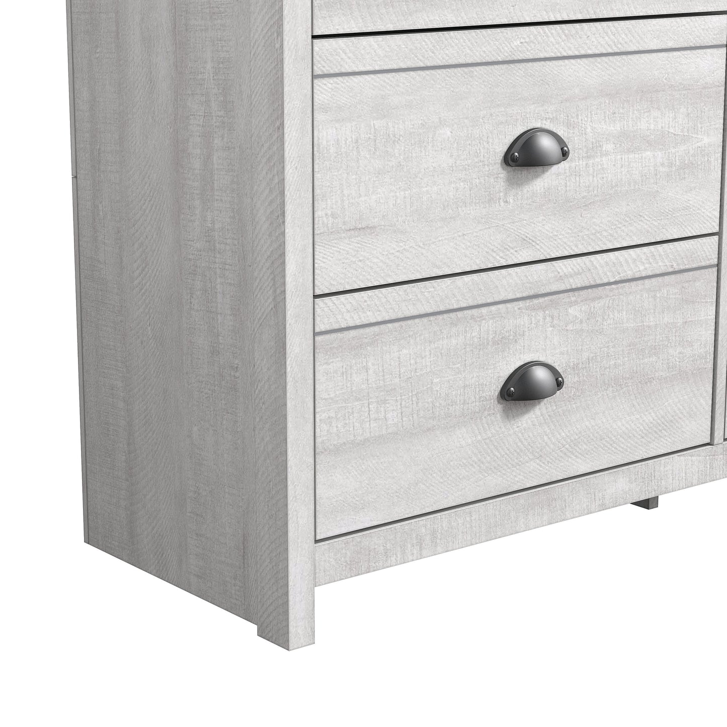 Galano Geodarno 6 Drawer Dresser (Interlock) - Dusty Grey Oak
