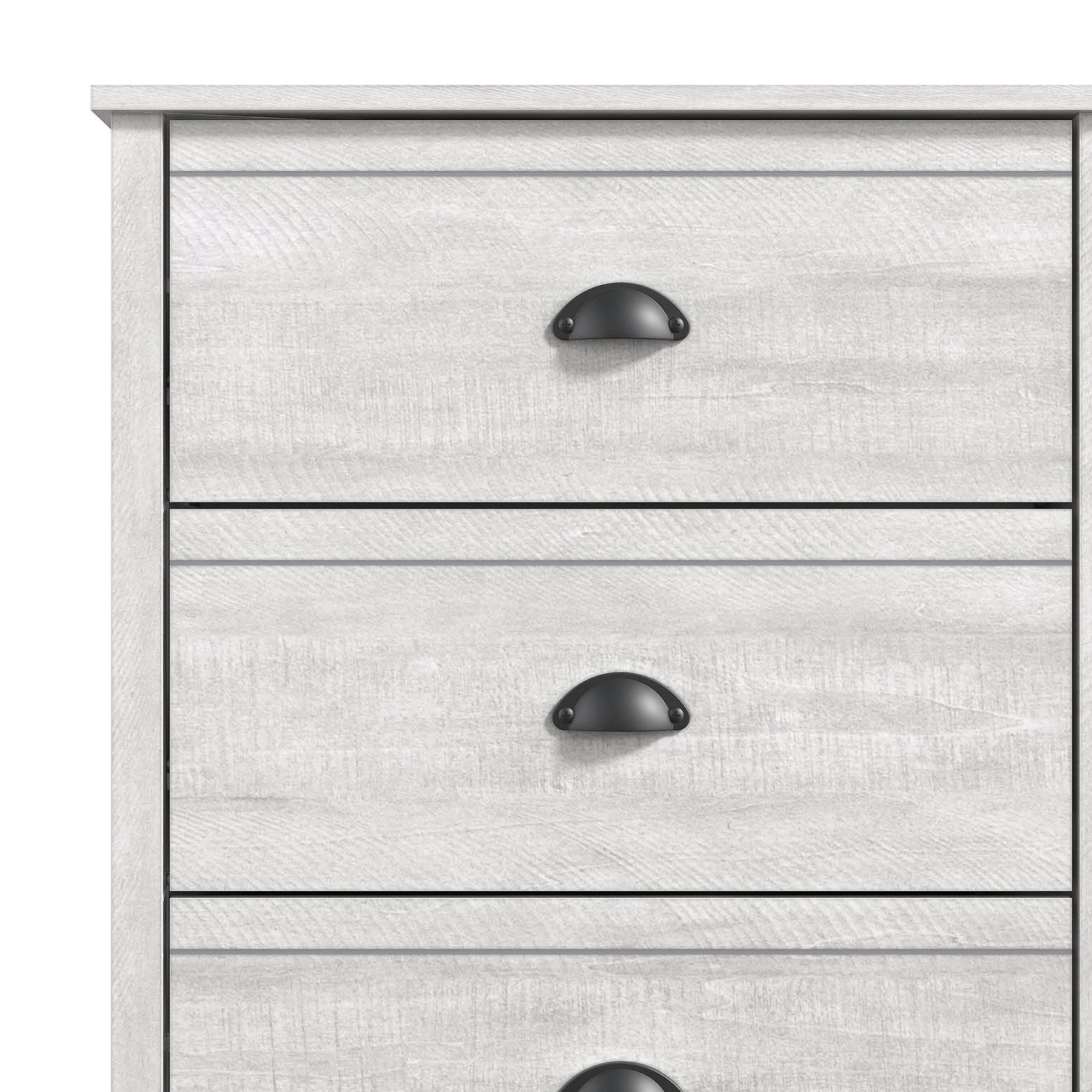 Galano Geodarno 6 Drawer Dresser (Interlock) - Dusty Grey Oak