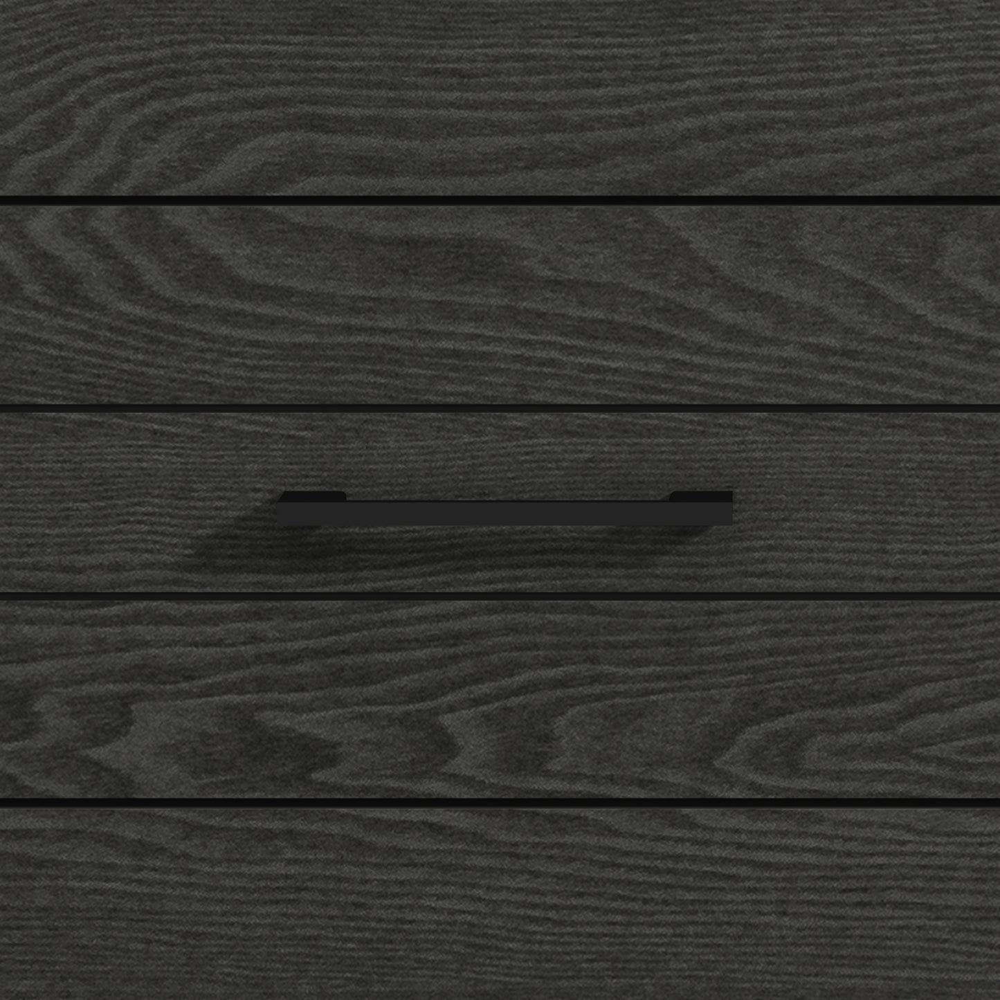 Galano Hamsper 6 Drawer Dresser (Interlock) - Dark Grey Oak
