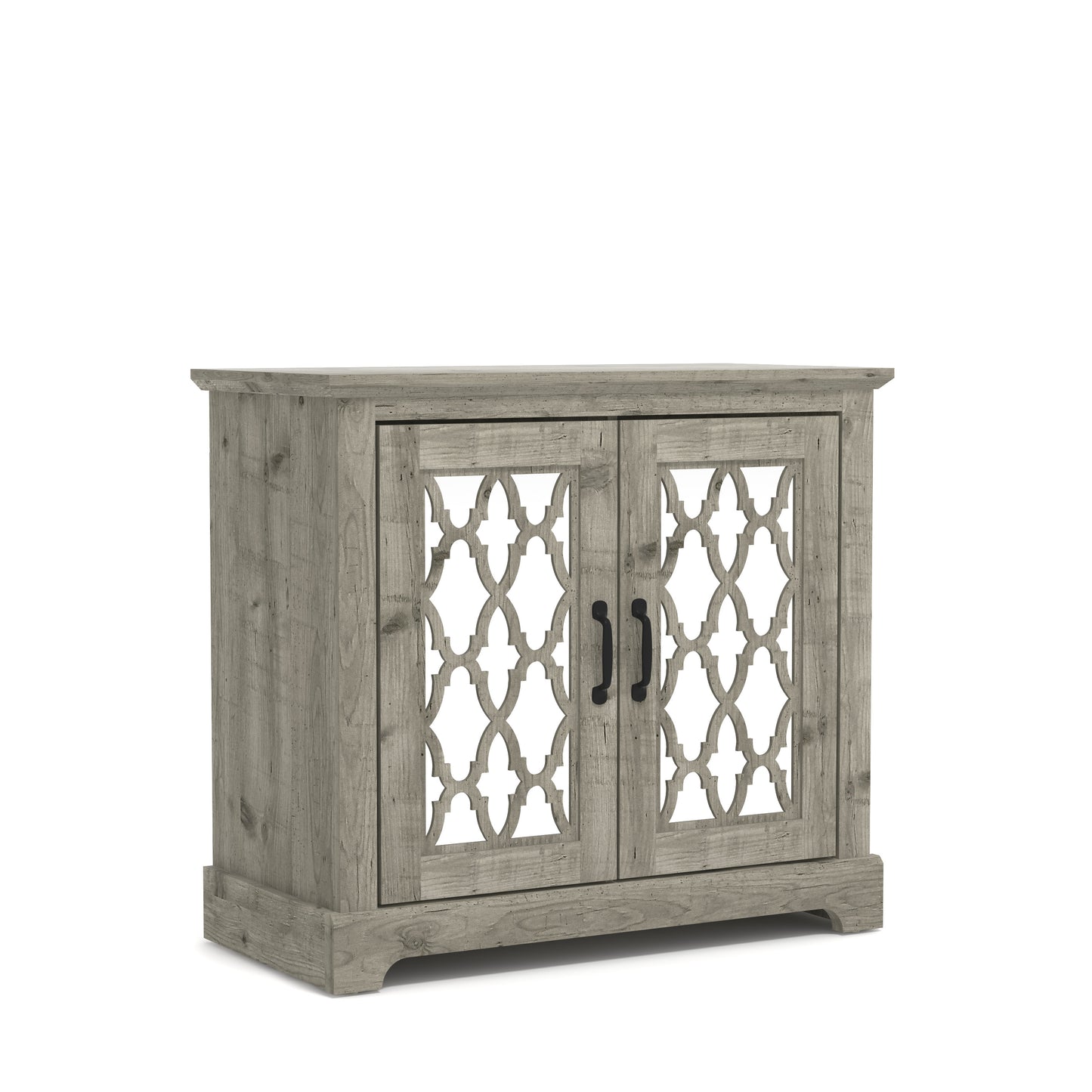 Galano Heron 2 Door Accent Cabinet - Mexican Grey
