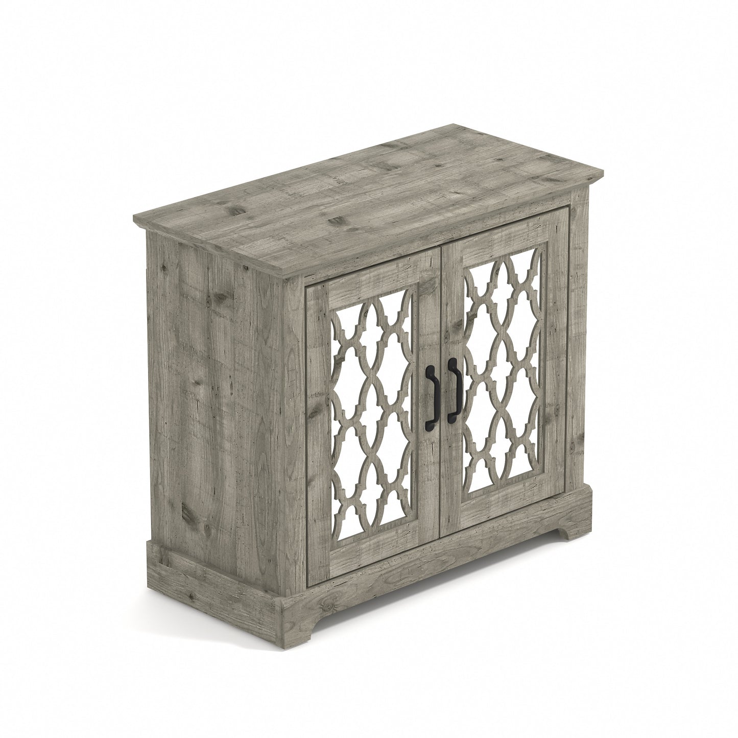 Galano Heron 2 Door Accent Cabinet - Mexican Grey