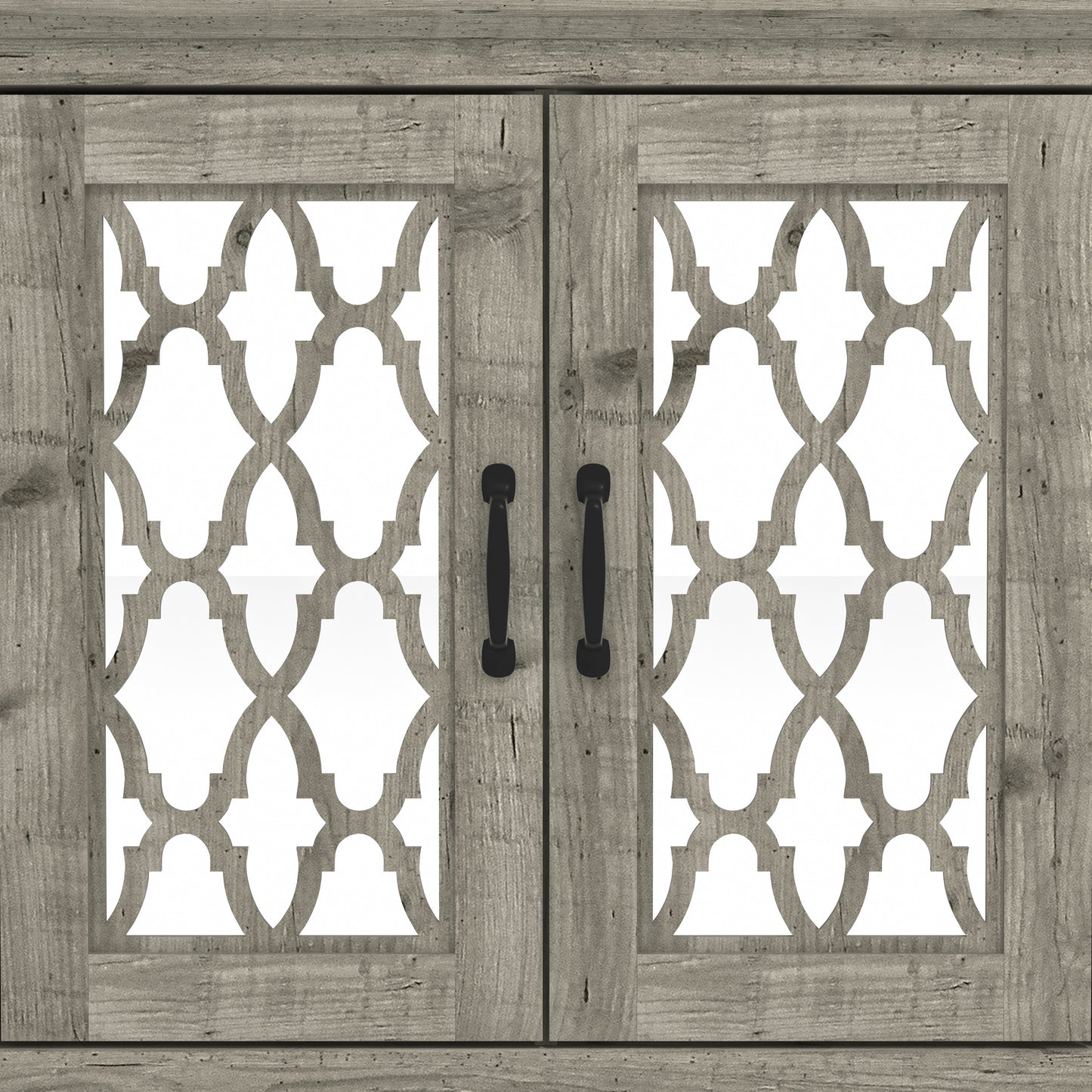 Galano Heron 2 Door Accent Cabinet - Mexican Grey