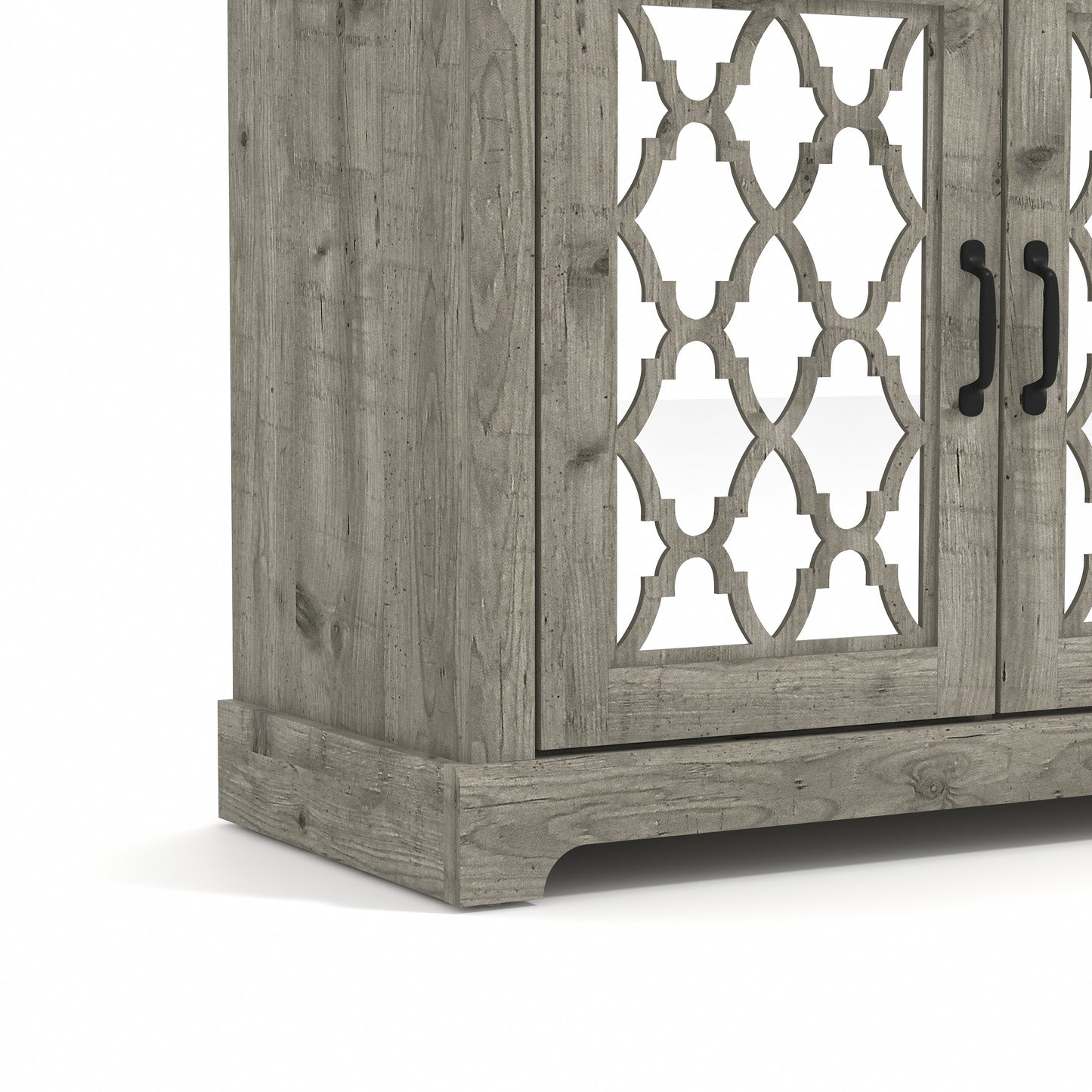 Galano Heron 2 Door Accent Cabinet - Mexican Grey