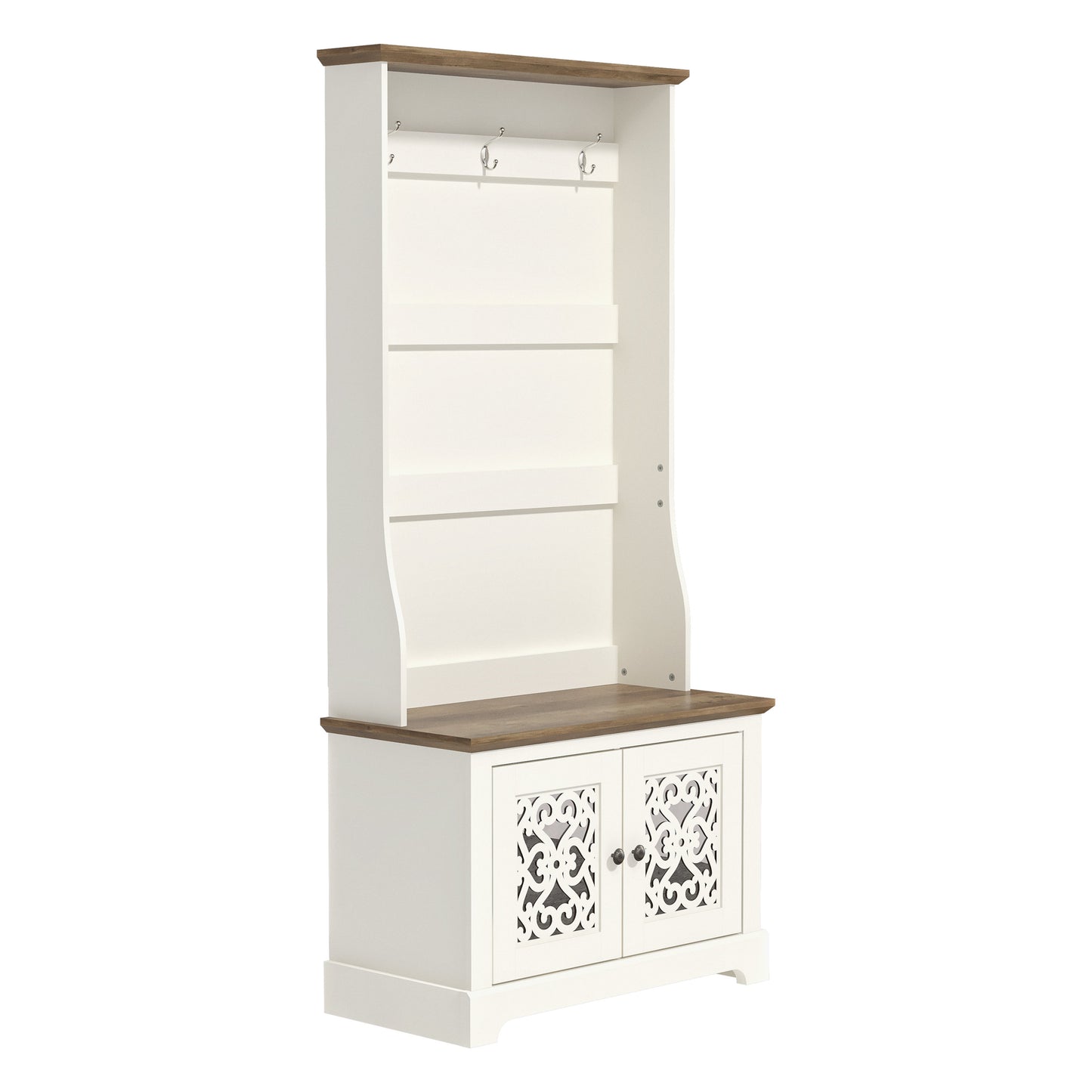 Galano Calidia Cizens Hall Tree - Ivory