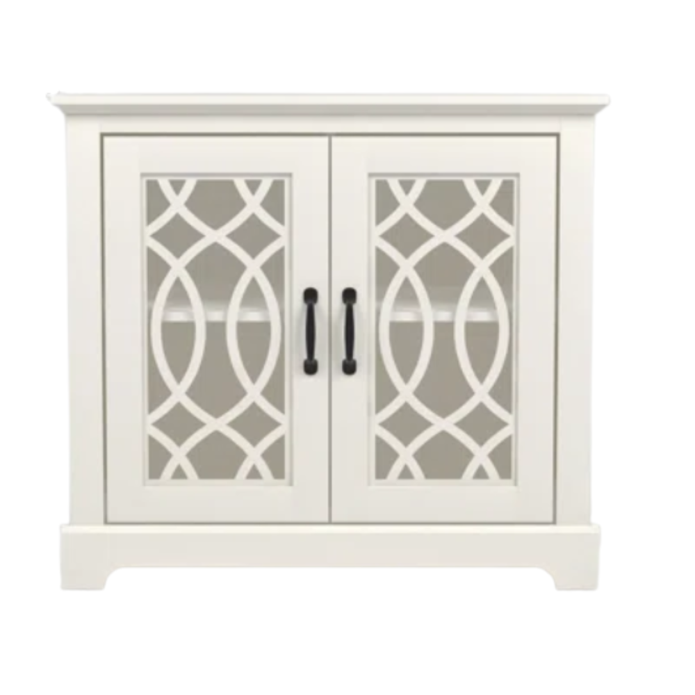 GALANO 2-Door Accent Cabinet with Adjustable Shelf, 32.4"
