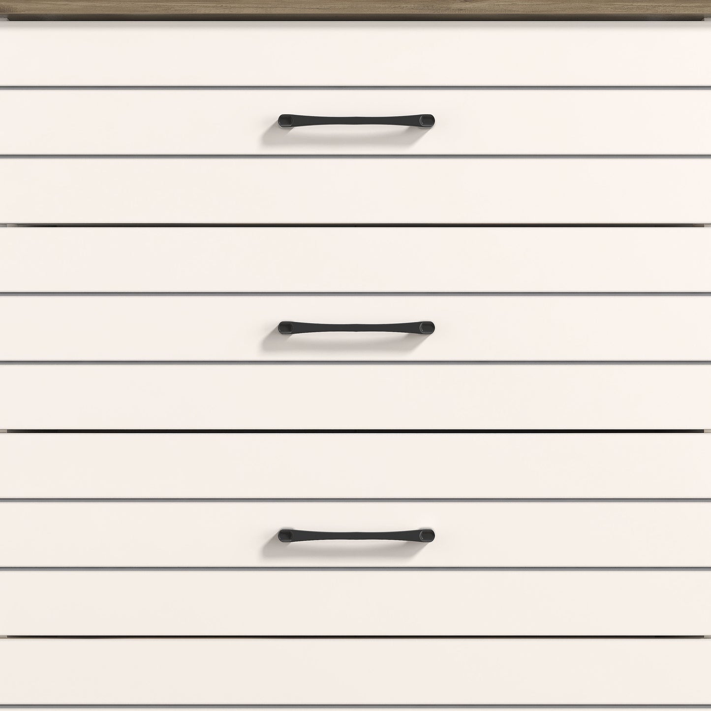 Galano Uf Elis 5 Drawer Chest (Interlock) - Ivory