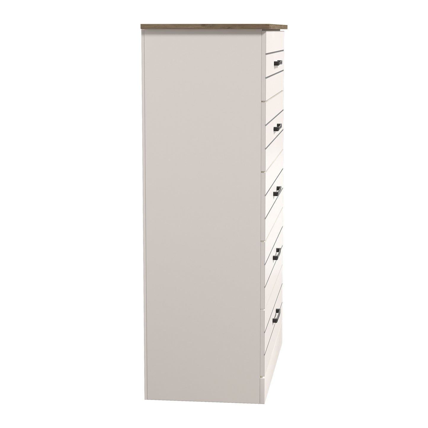 Galano Uf Elis 5 Drawer Chest (Interlock) - Ivory