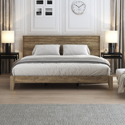 Galano King Payne Luxe Bed with Headboard – Beige
