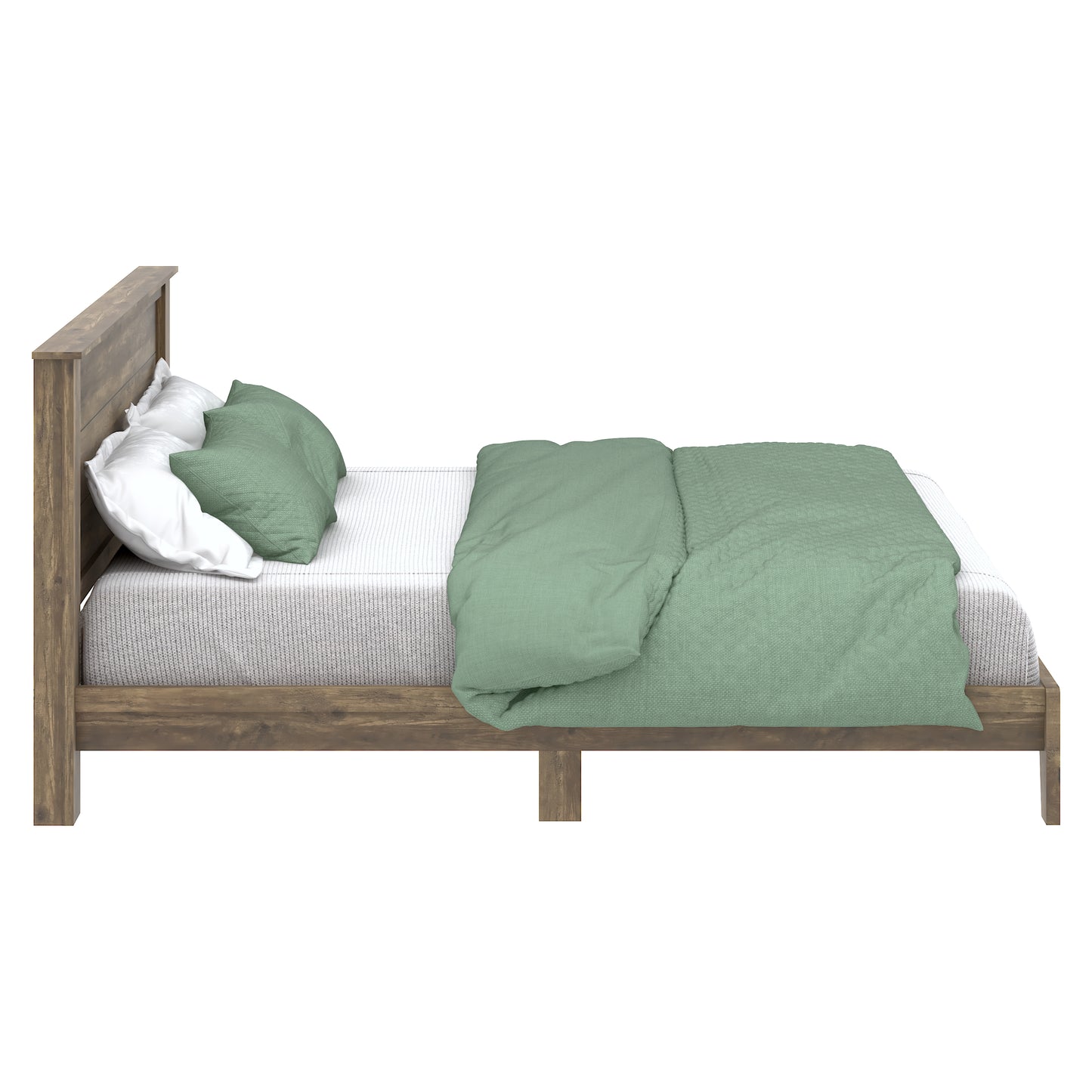 Galano Queen Tiena Lencia Bed with Headboard – Knotty Oak