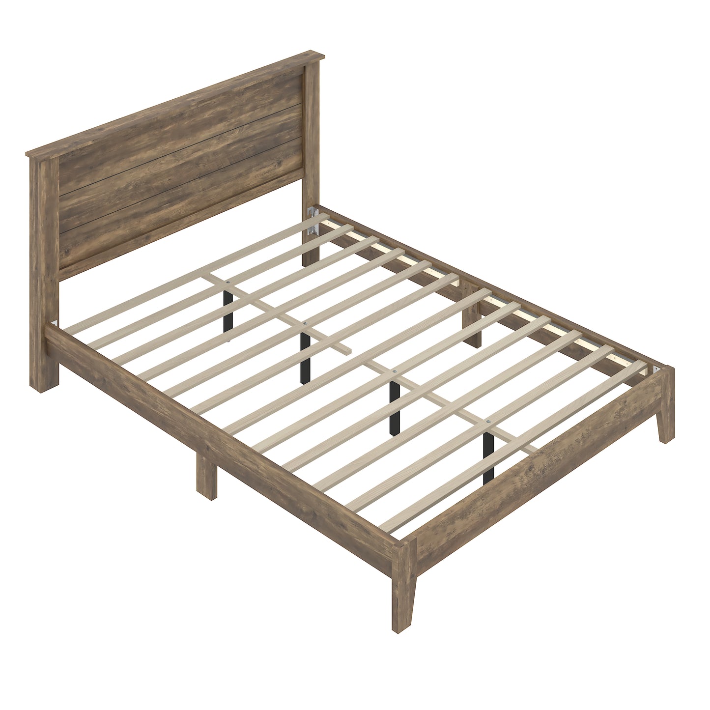 Galano Queen Tiena Lencia Bed with Headboard – Knotty Oak