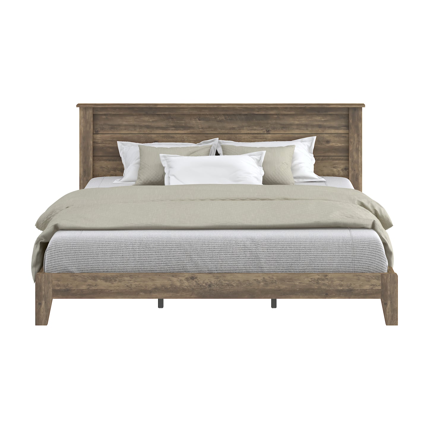 Galano King Tiena Lencia Bed with Headboard – Knotty Oak