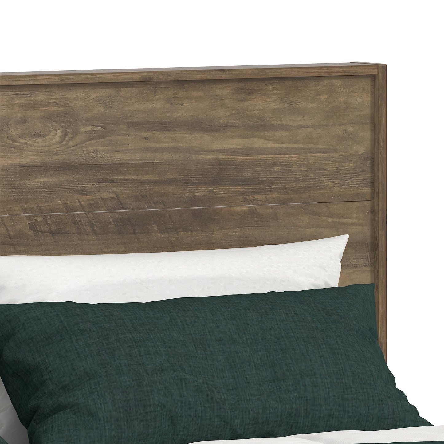 Galano Queen Payne Luxe Bed with Headboard – Knotty Oak