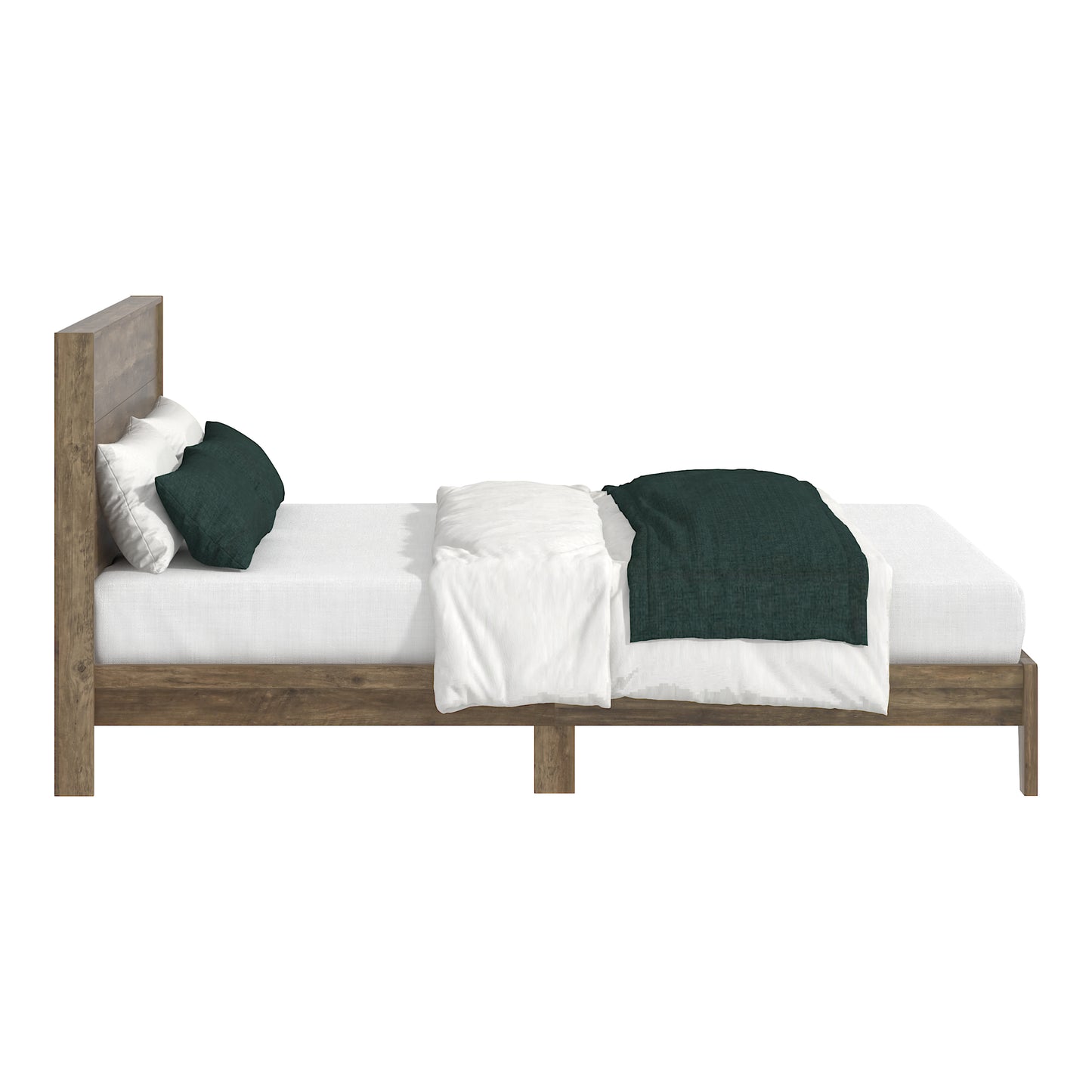 Galano Queen Payne Luxe Bed with Headboard – Knotty Oak