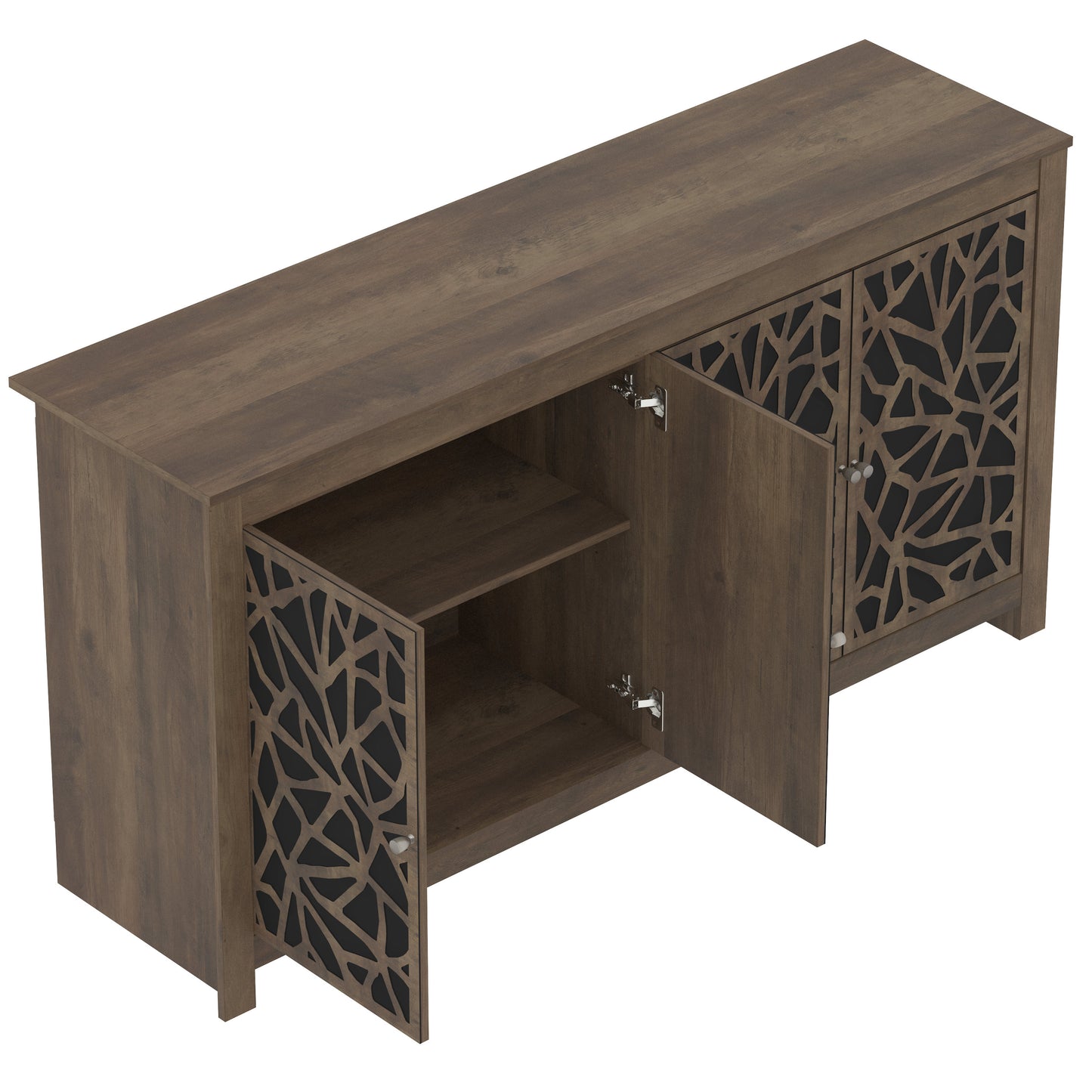Galano Culbreath 4 Door Sideboard - Knotty Oak