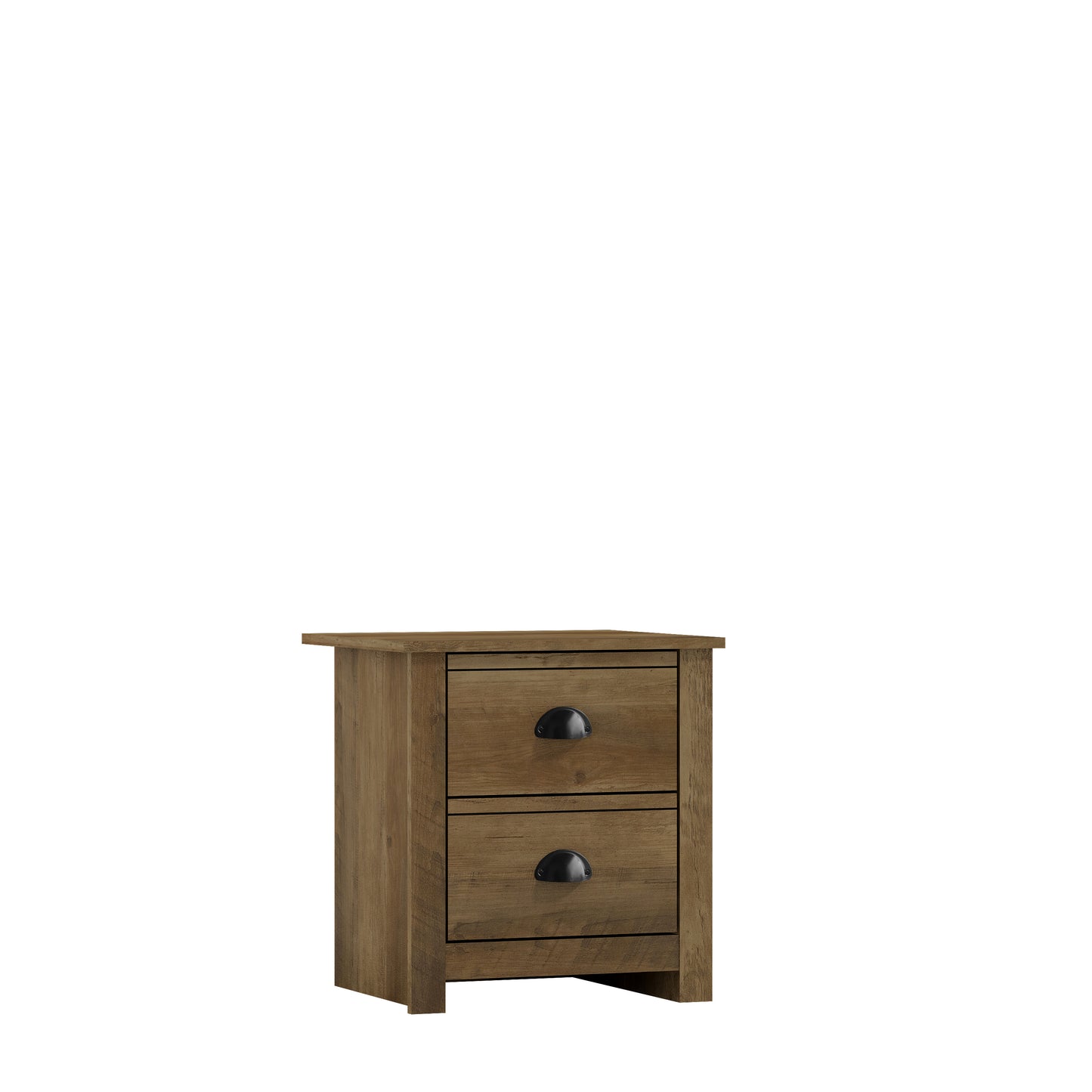 Galano Geodarno 2-Drawer Nightstand with Storage – Knotty Oak