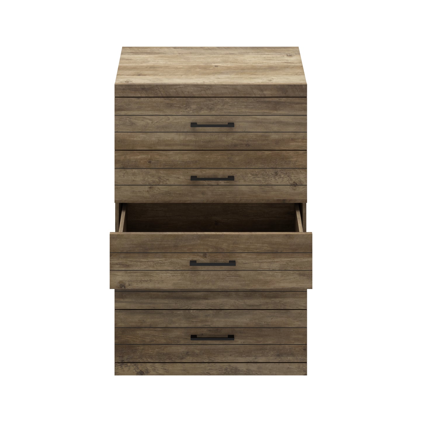 Galano Hamsper 5 Drawer Chest (Interlock) - Knotty Oak