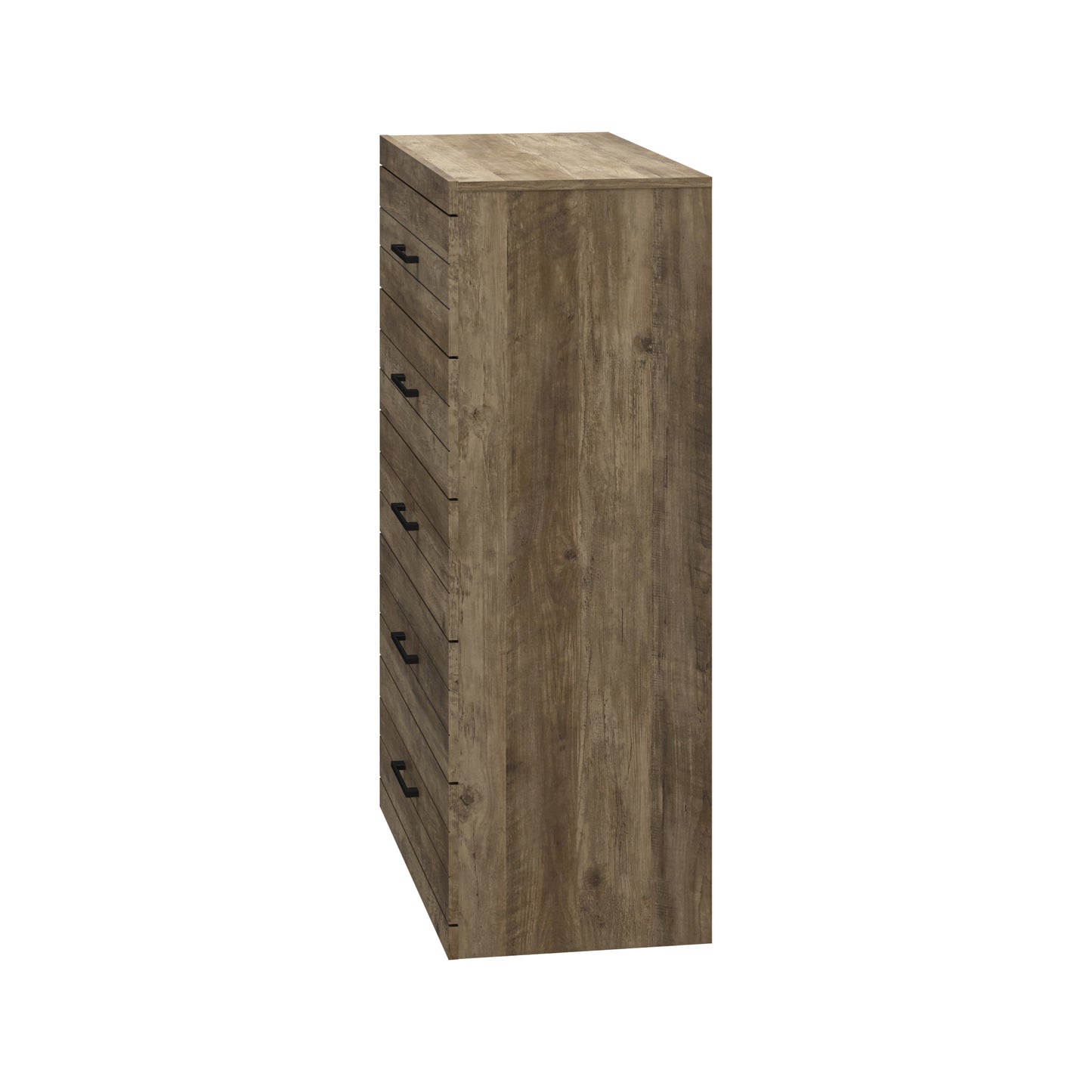 Galano Hamsper 5 Drawer Chest (Interlock) - Knotty Oak