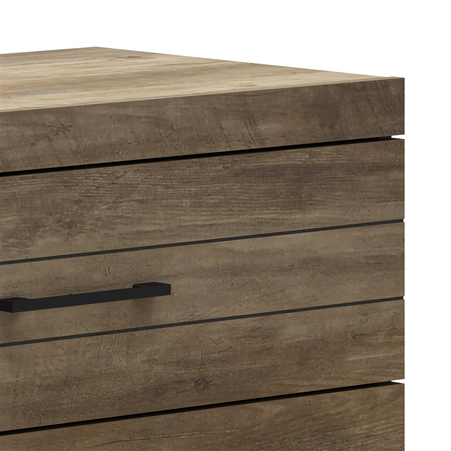 Galano Hamsper 5 Drawer Chest (Interlock) - Knotty Oak