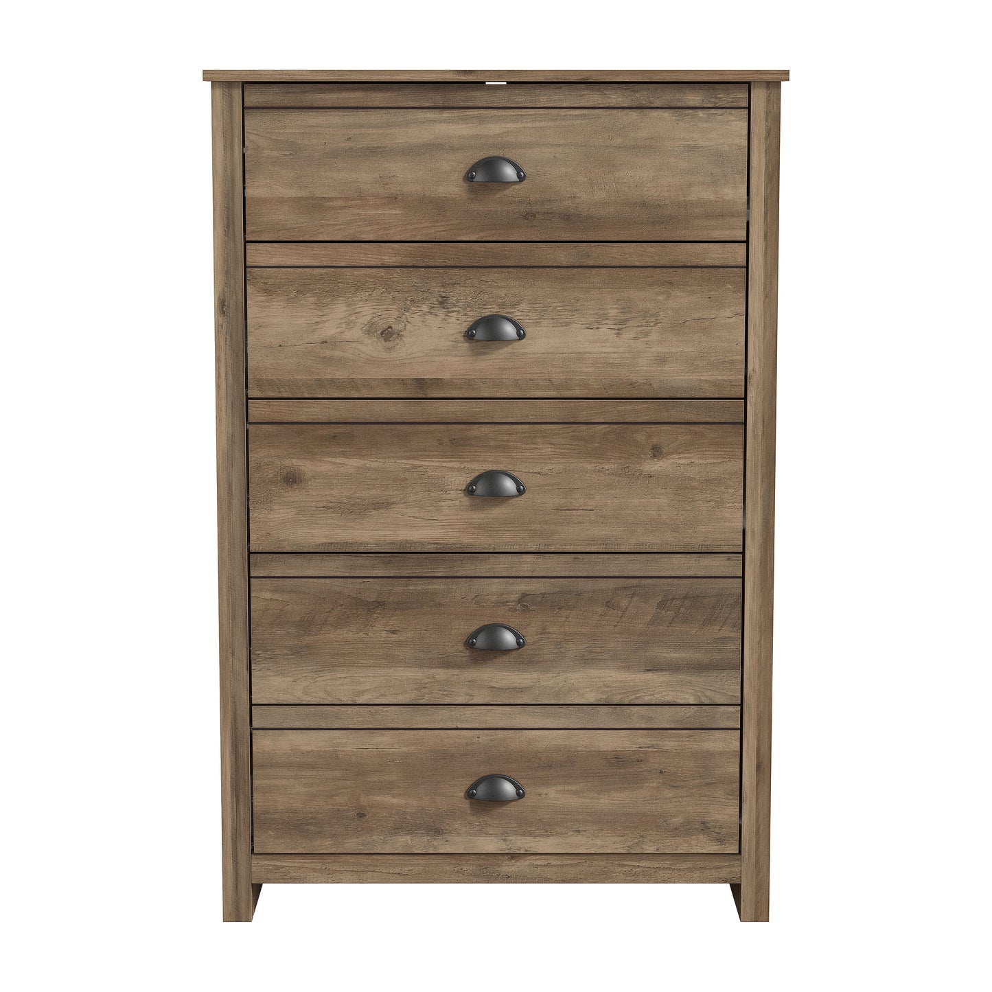 Galano Geodarno 5 Drawer Chest (Interlock) - Knotty Oak
