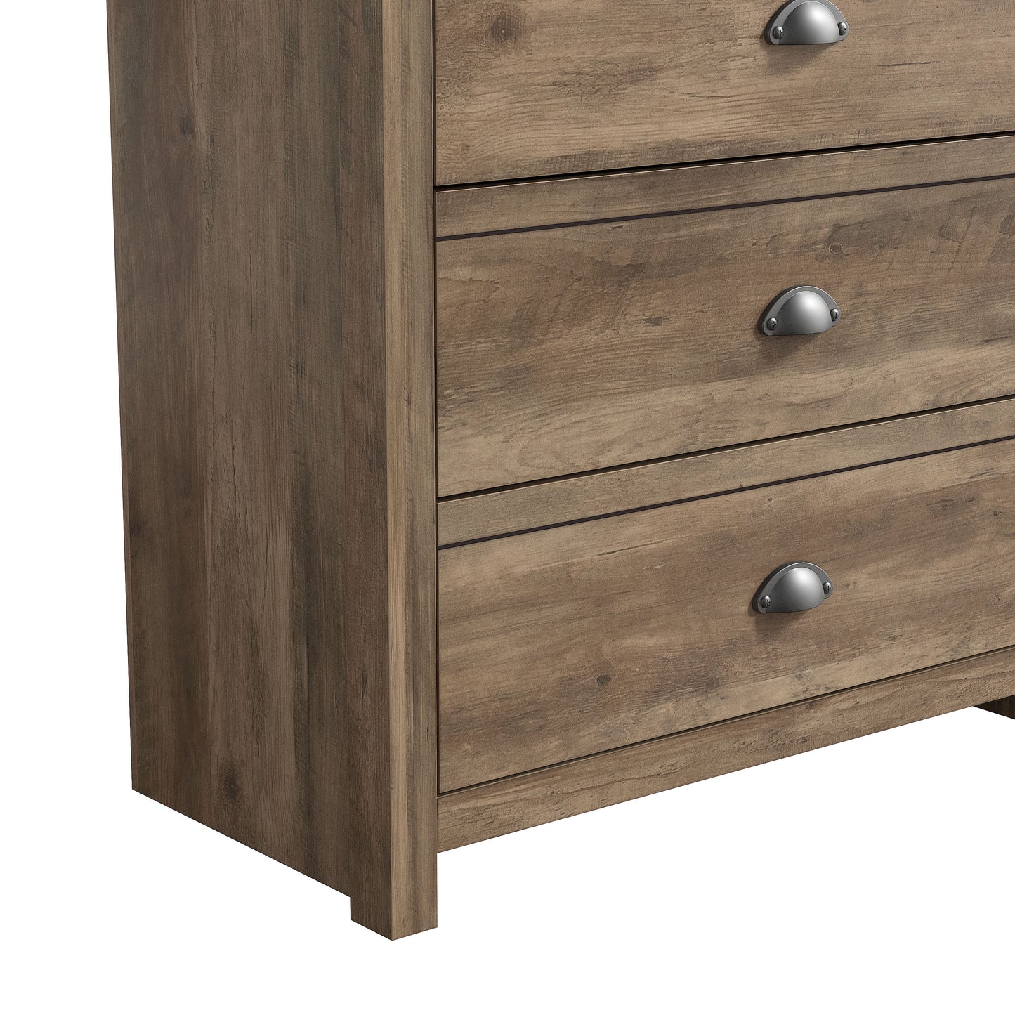 Galano Geodarno 5 Drawer Chest (Interlock) - Knotty Oak