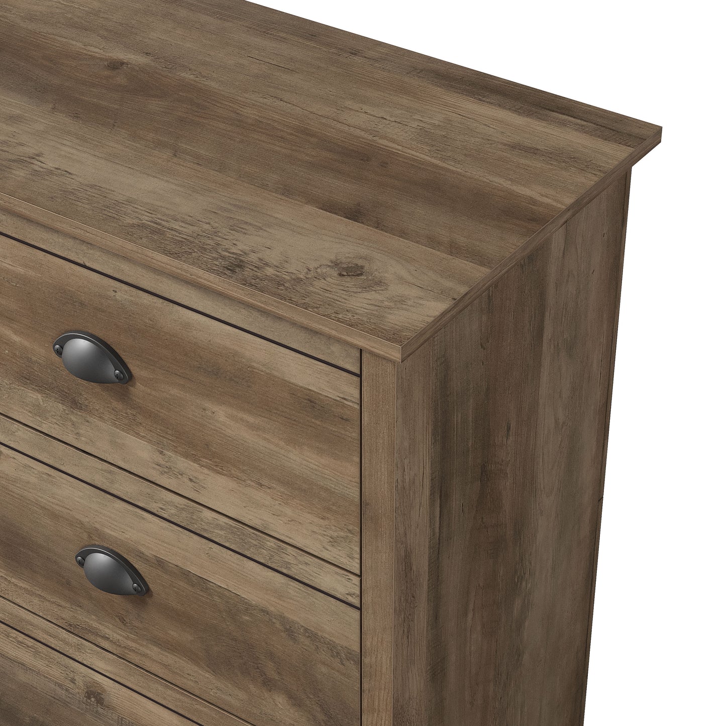 Galano Geodarno 6 Drawer Dresser (Interlock) - Knotty Oak