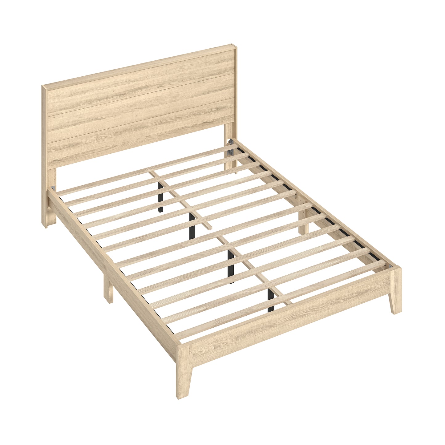 Galano Queen Payne Luxe Bed with Headboard – Oslo Oak