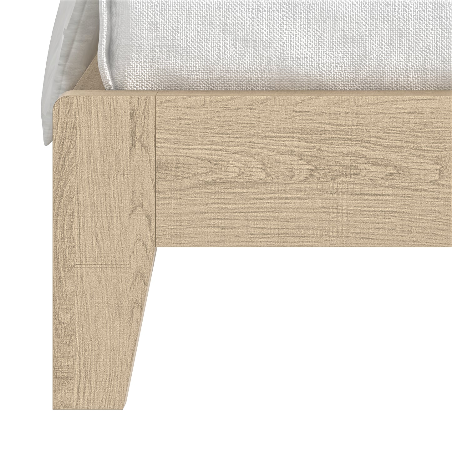 Galano Queen Payne Luxe Bed with Headboard – Oslo Oak