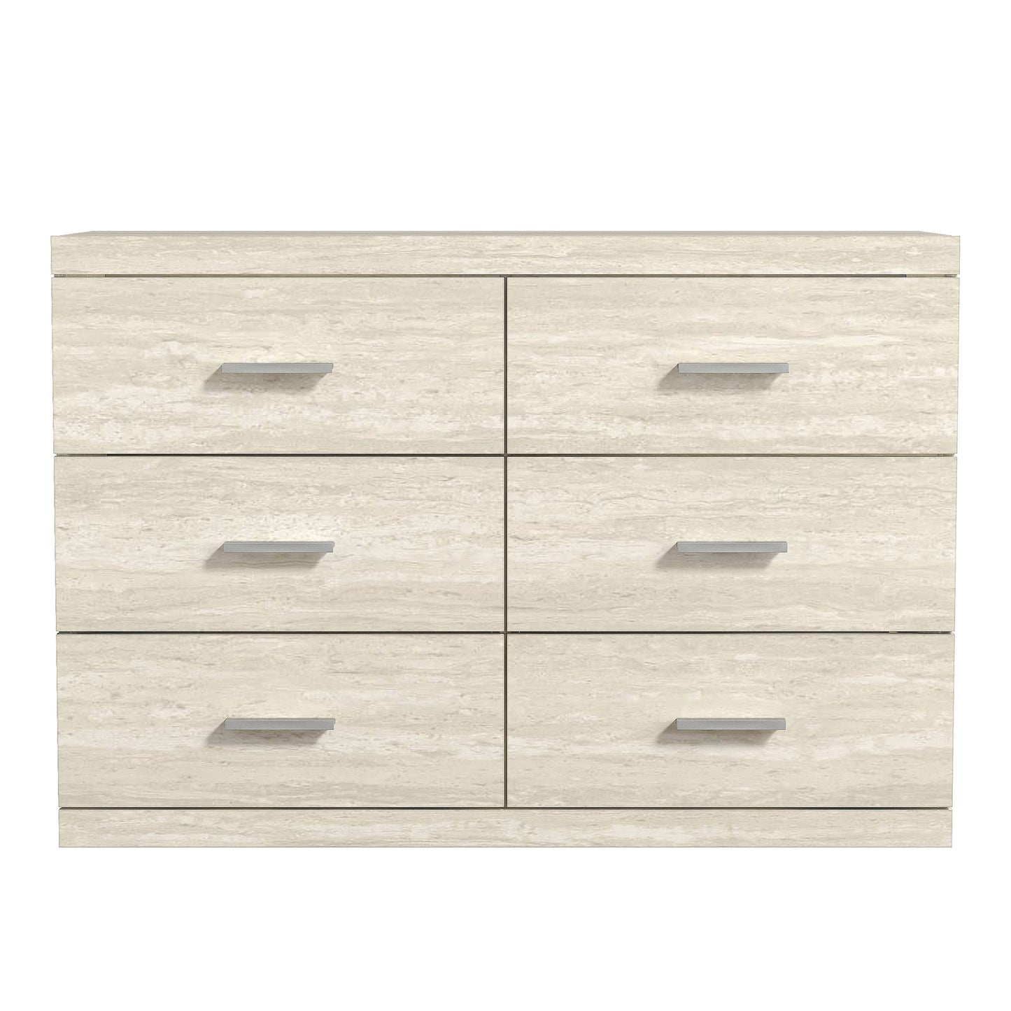 Galano Carmelo 6 Drawer Dresser (Interlock) - Travertine