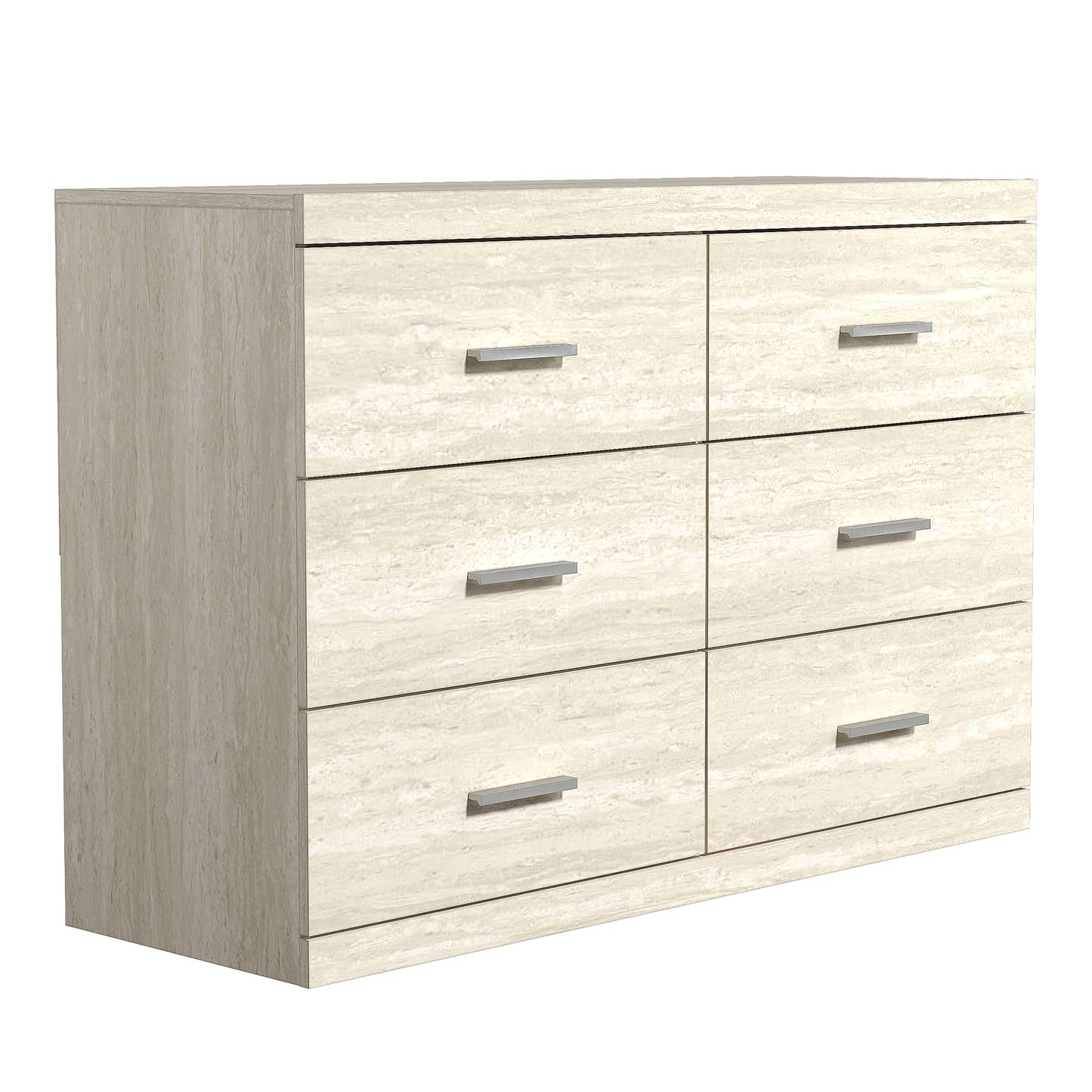 Galano Carmelo 6 Drawer Dresser (Interlock) - Travertine