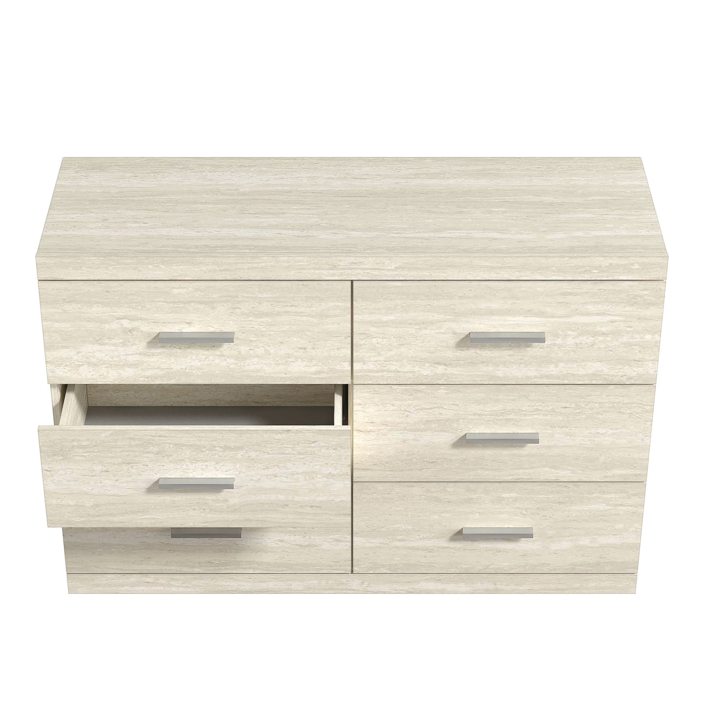 Galano Carmelo 6 Drawer Dresser (Interlock) - Travertine
