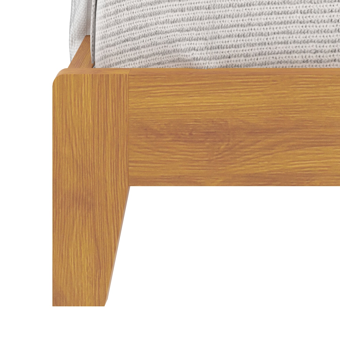 Galano King Tiena Lencia Bed with Headboard – Amber Walnut