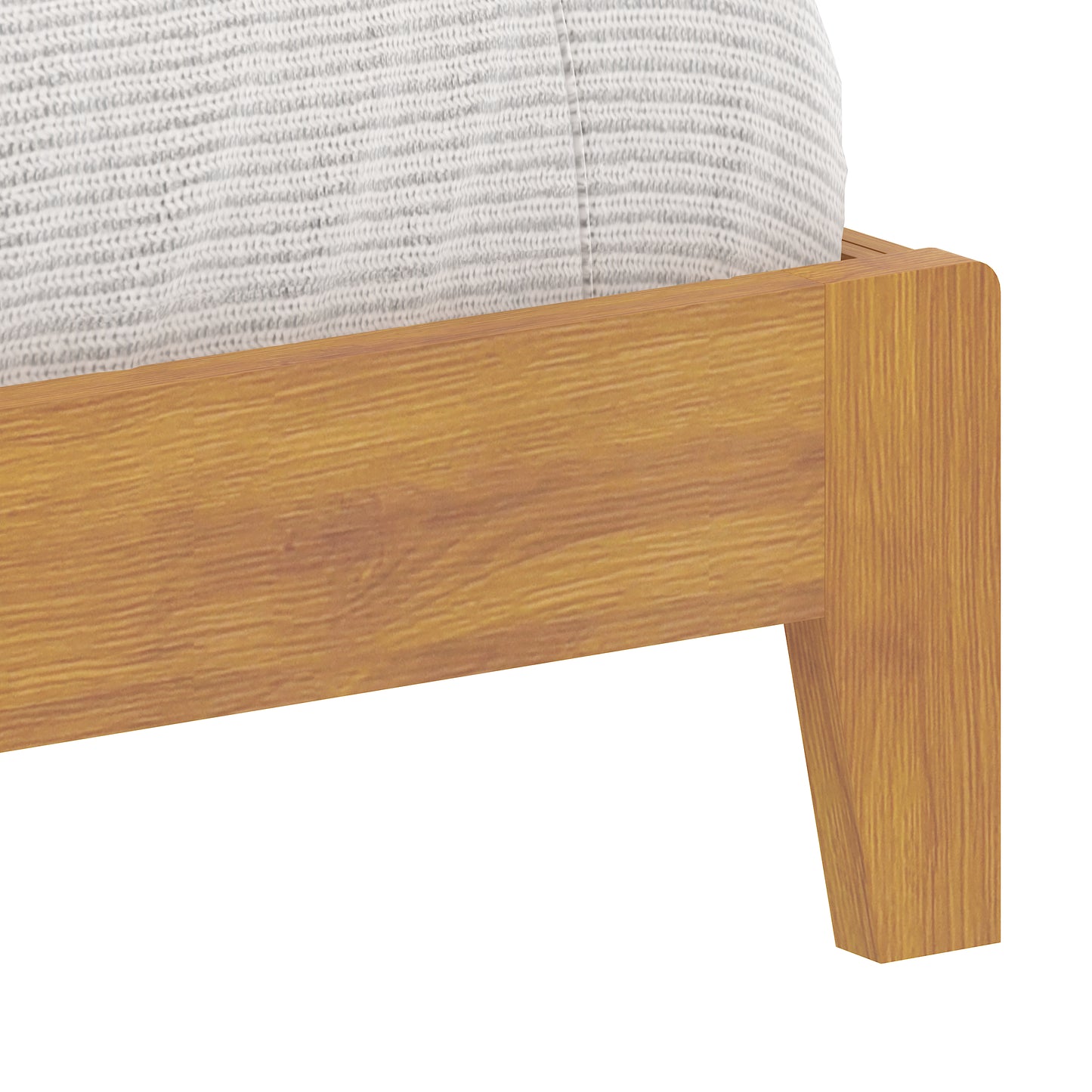 Galano King Tiena Lencia Bed with Headboard – Amber Walnut