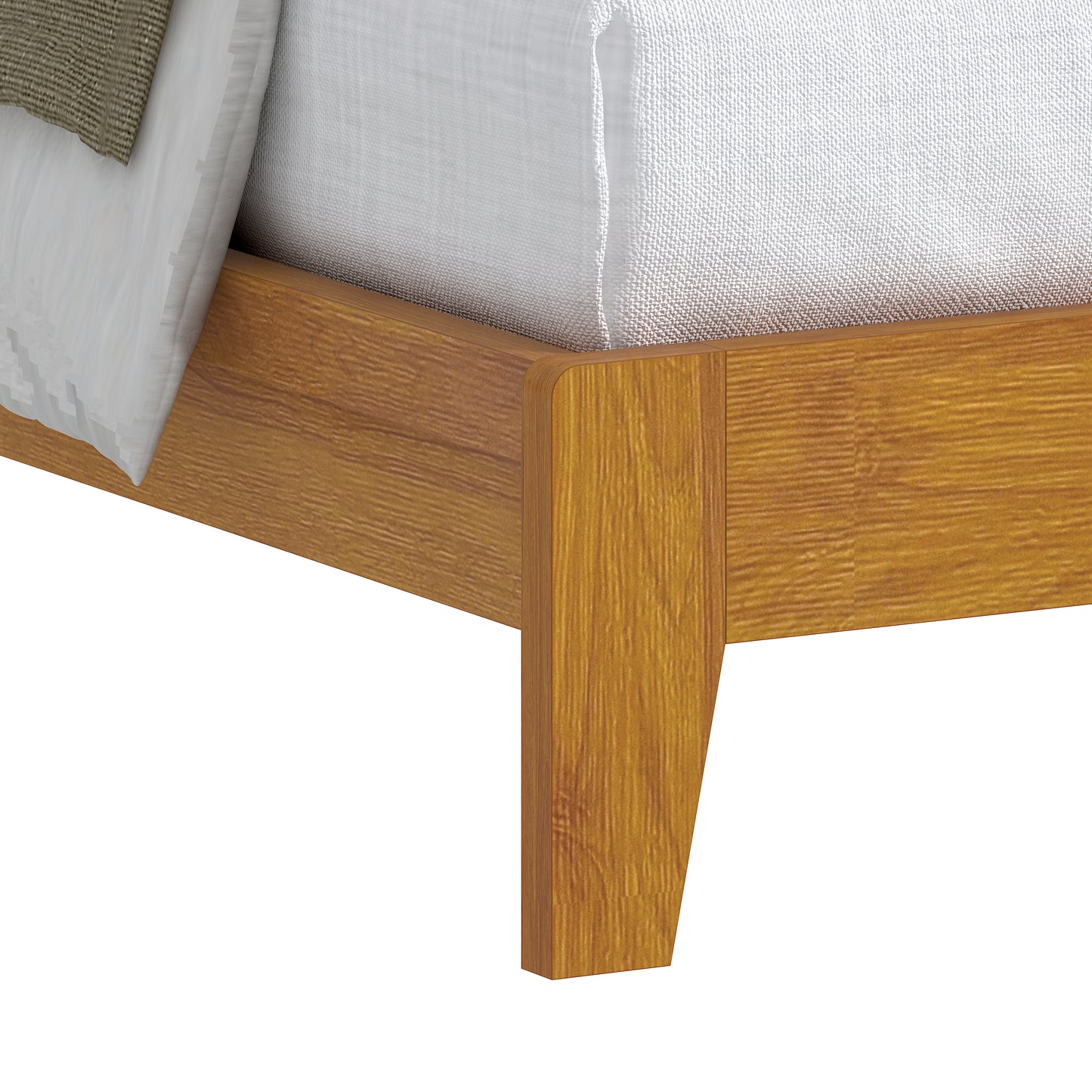 Galano Queen Payne Luxe Bed with Headboard – Gray