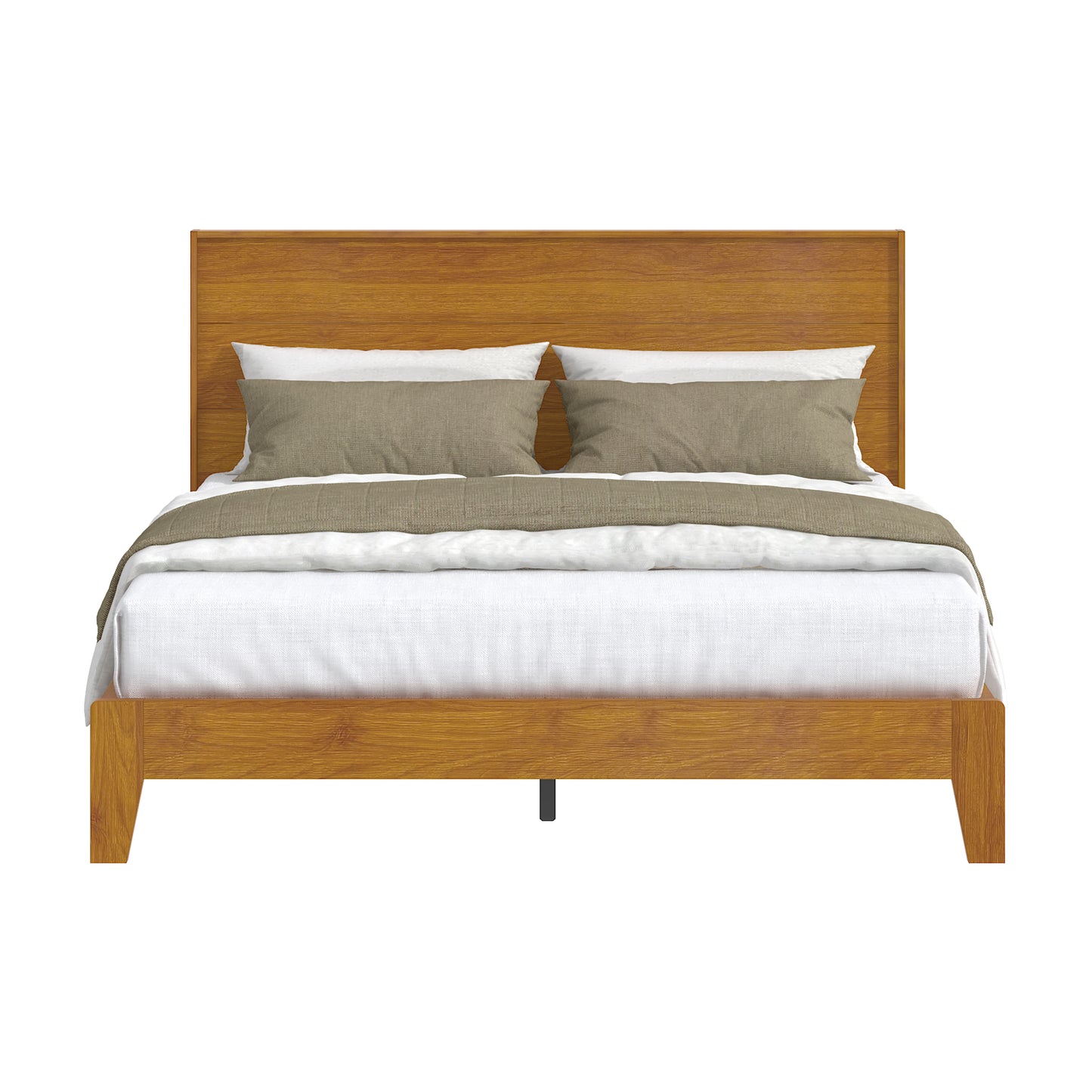 Galano Queen Payne Luxe Bed with Headboard – Gray