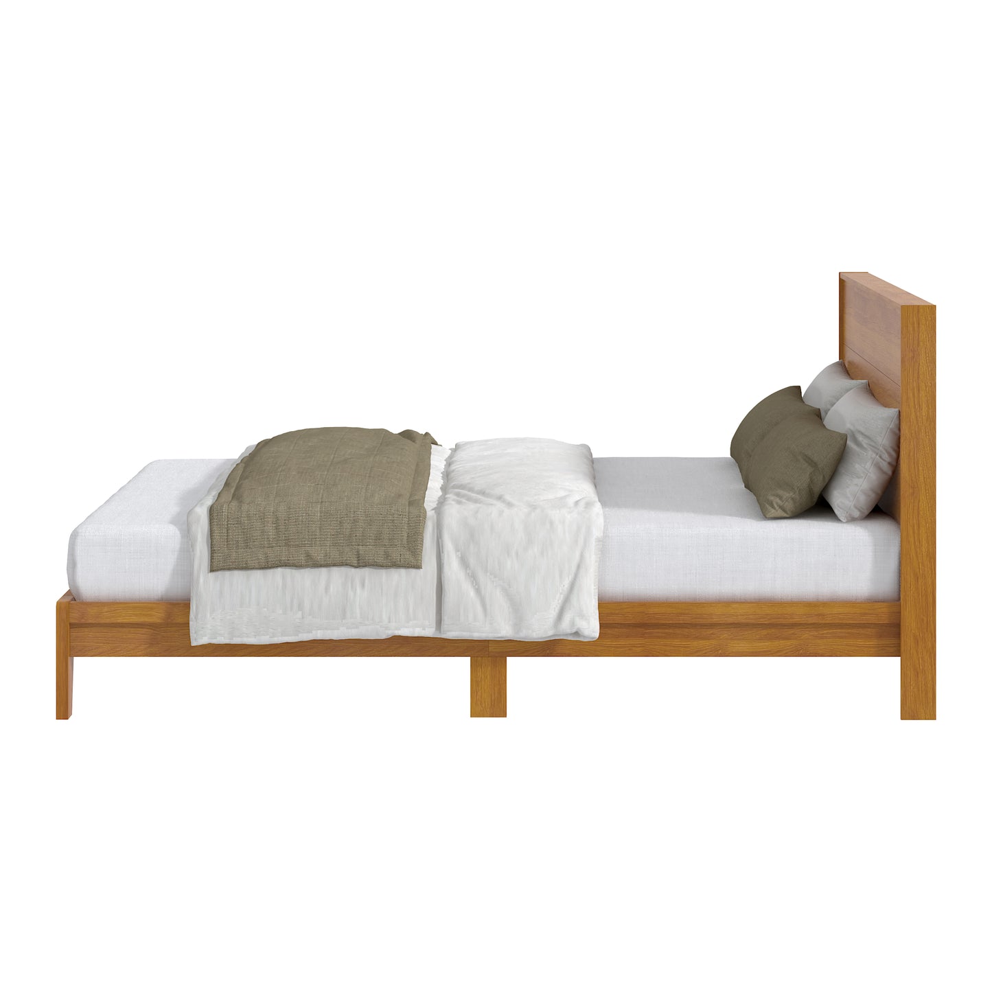 Galano Queen Payne Luxe Bed with Headboard – Gray