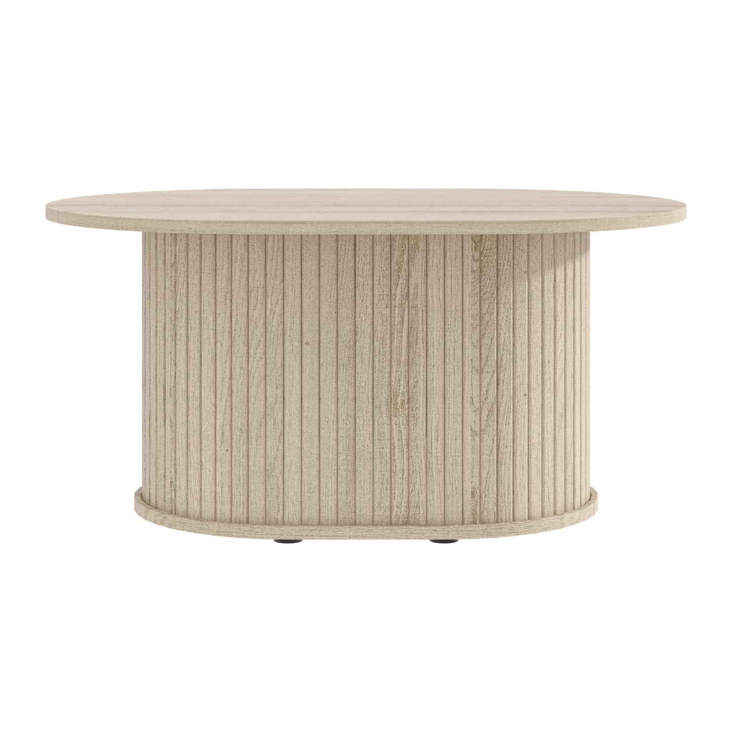 Galano Fluted Oblong Coffee Table 31" W × 21.7" D × 14.9" H
