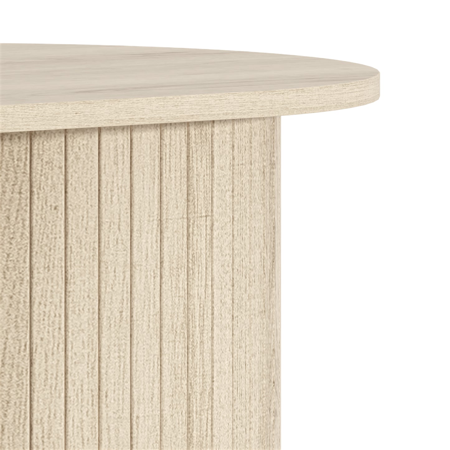 Galano Fluted Oblong Coffee Table 31" W × 21.7" D × 14.9" H