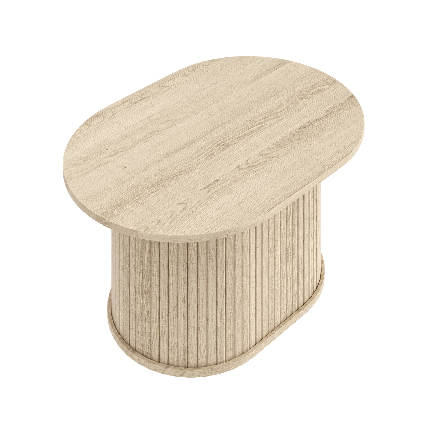 Galano Fluted Oblong Coffee Table 31" W × 21.7" D × 14.9" H
