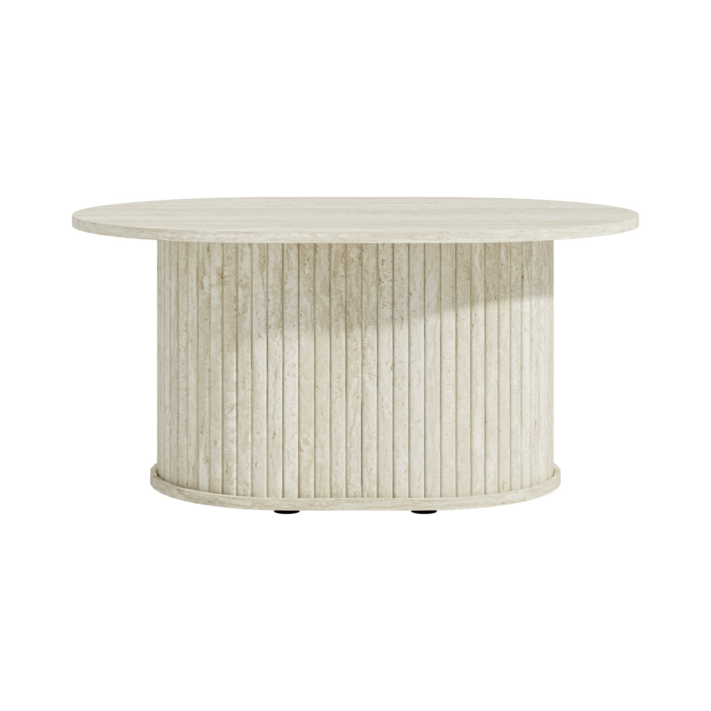 Galano Fluted Oblong Coffee Table 31" W × 21.7" D × 14.9" H