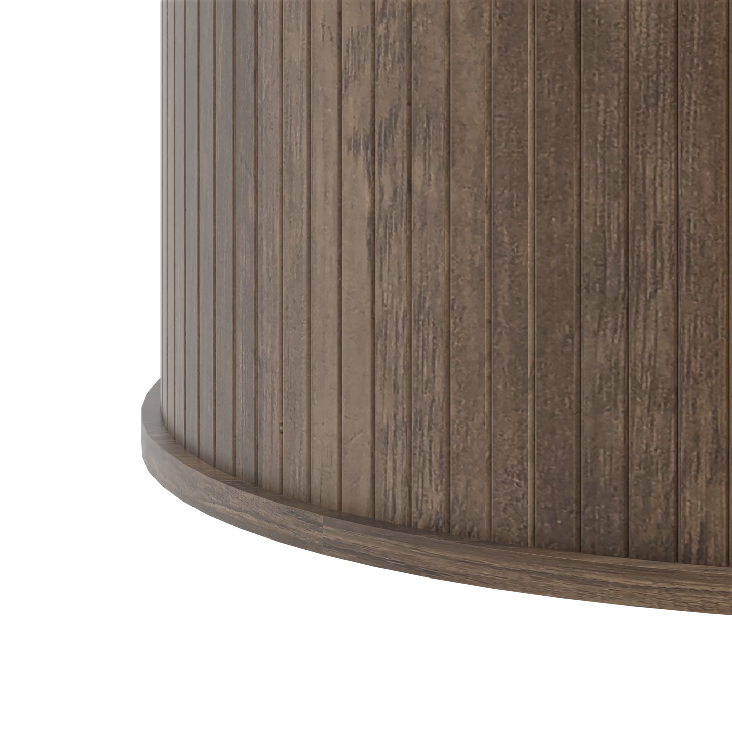 Galano Fluted Round Coffee Table 31.5" W × 31.5" D × 14.9" H
