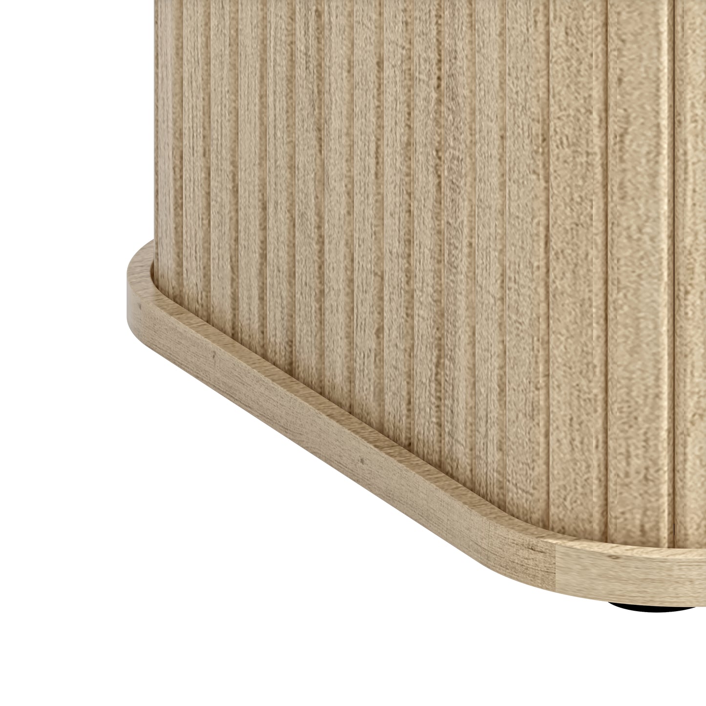 Galano Fluted Pedestal End Table with Rounded Square Top 15" W × 15" D × 21.9" H