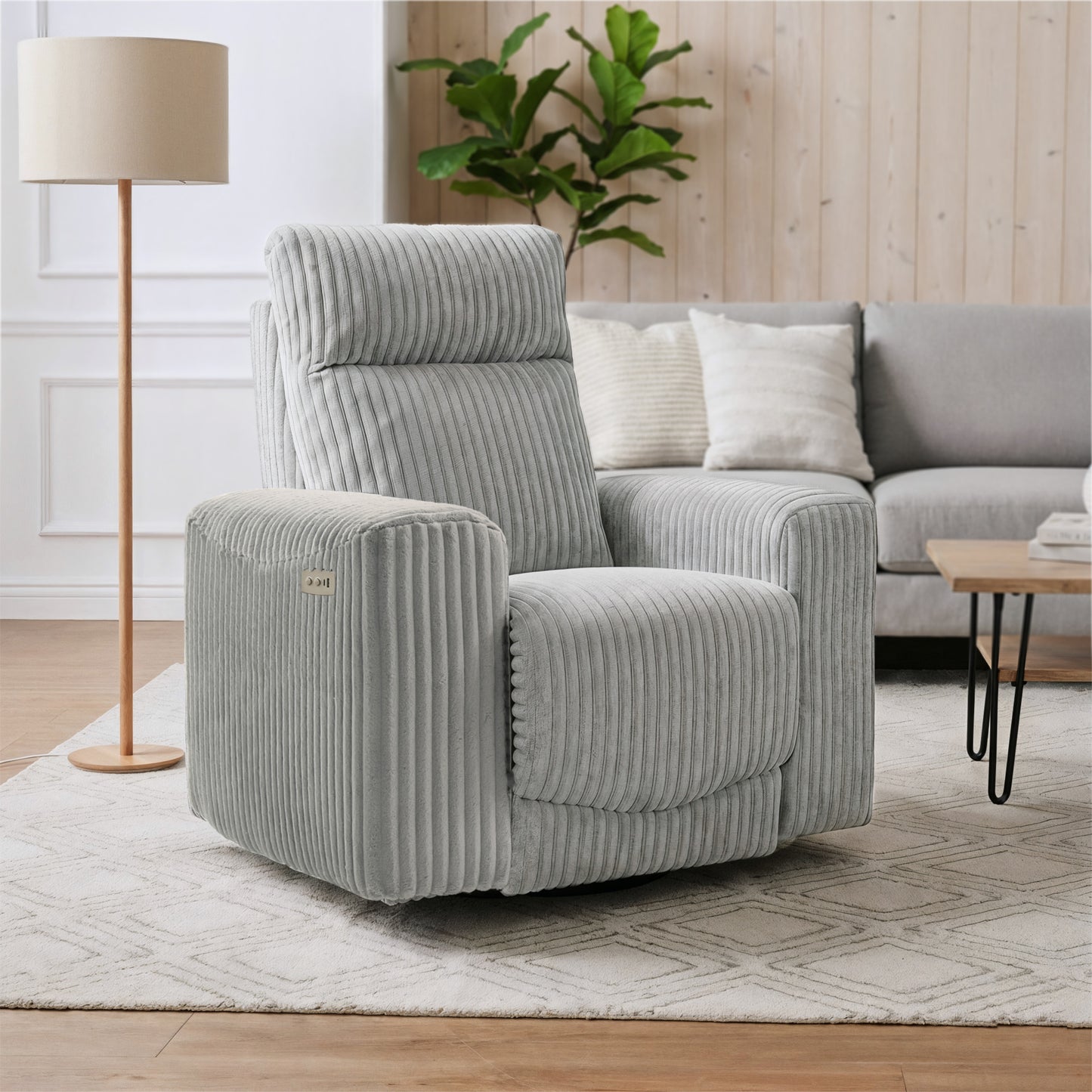Galano Power Recliner with USB Charging 37.2" W x 37." D x 40.75" H