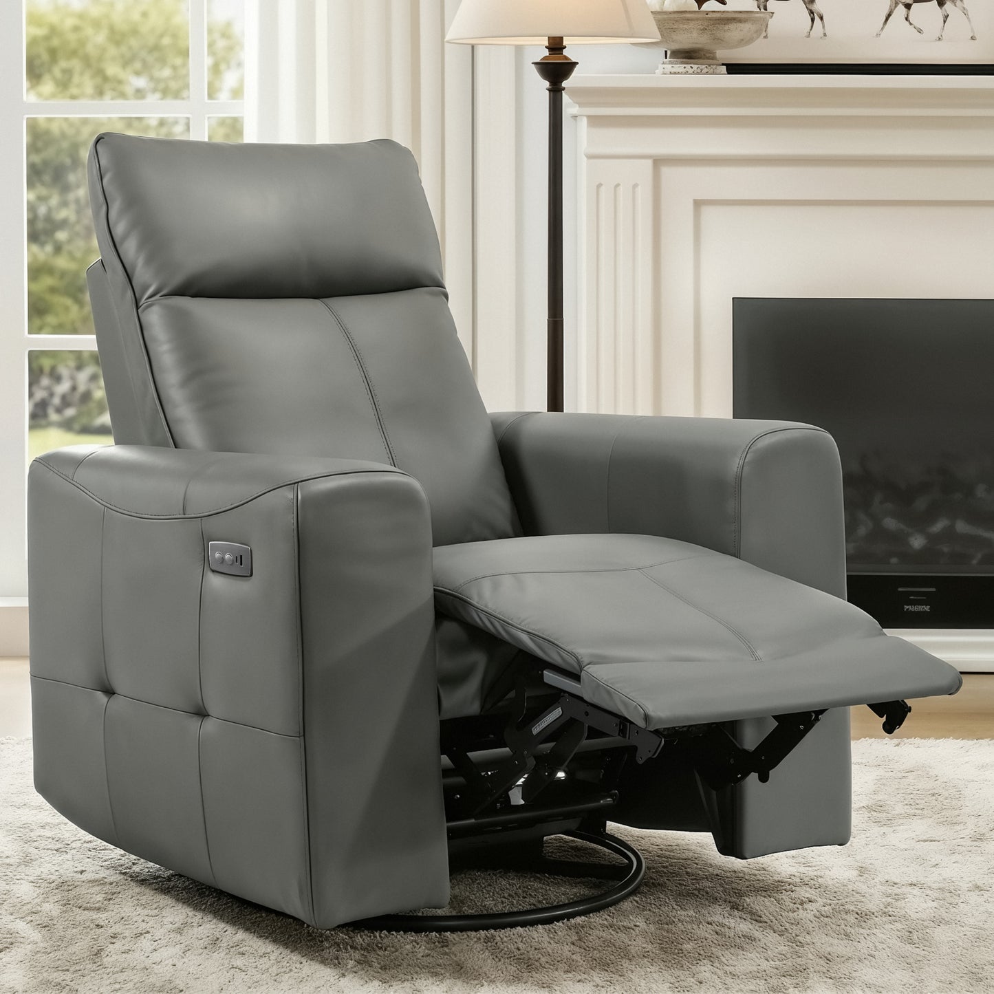 Galano Power Recliner with USB Charging 37.2" W x 37." D x 40.75" H