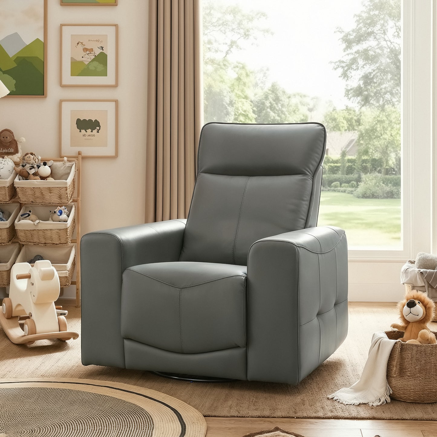 Galano Power Recliner with USB Charging 37.2" W x 37." D x 40.75" H